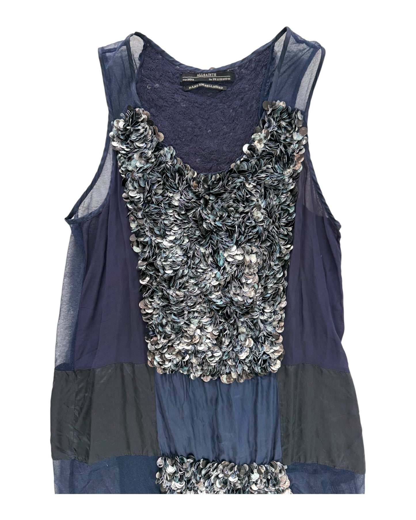 Vintage All Saints Handmade Embellished Blouse