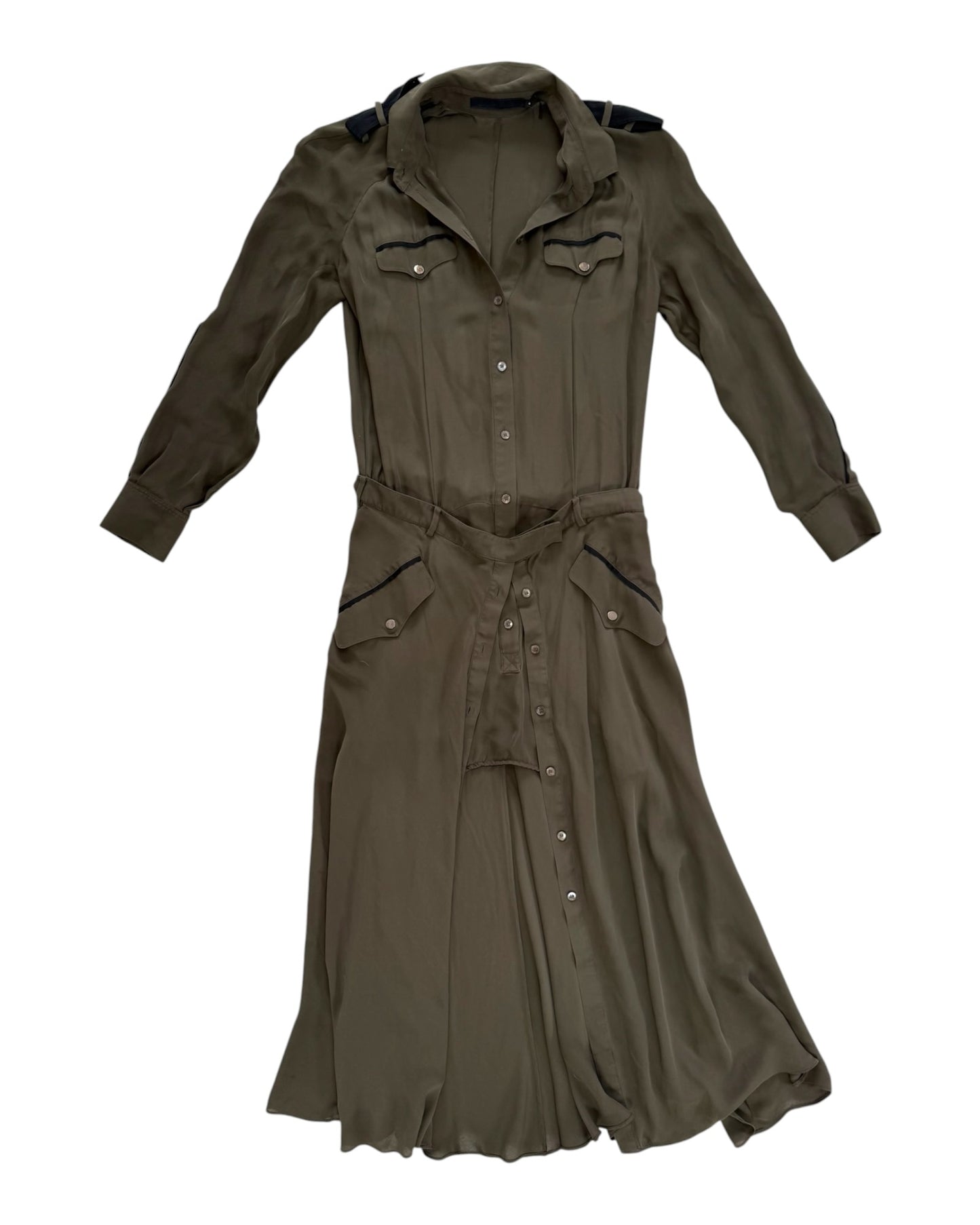 Pre-Loved L.A.M.B Green Shirt Dress