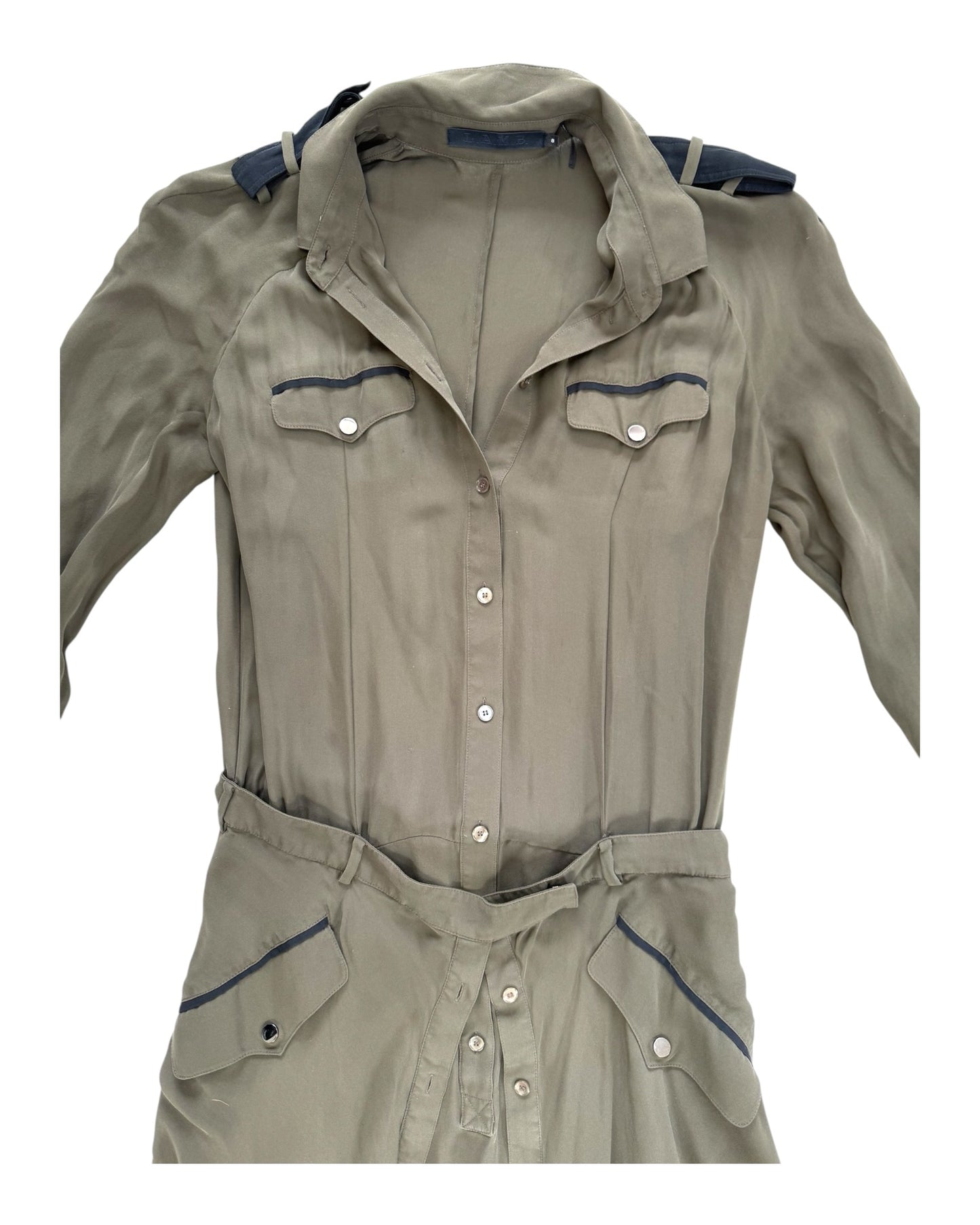 Pre-Loved L.A.M.B Green Shirt Dress