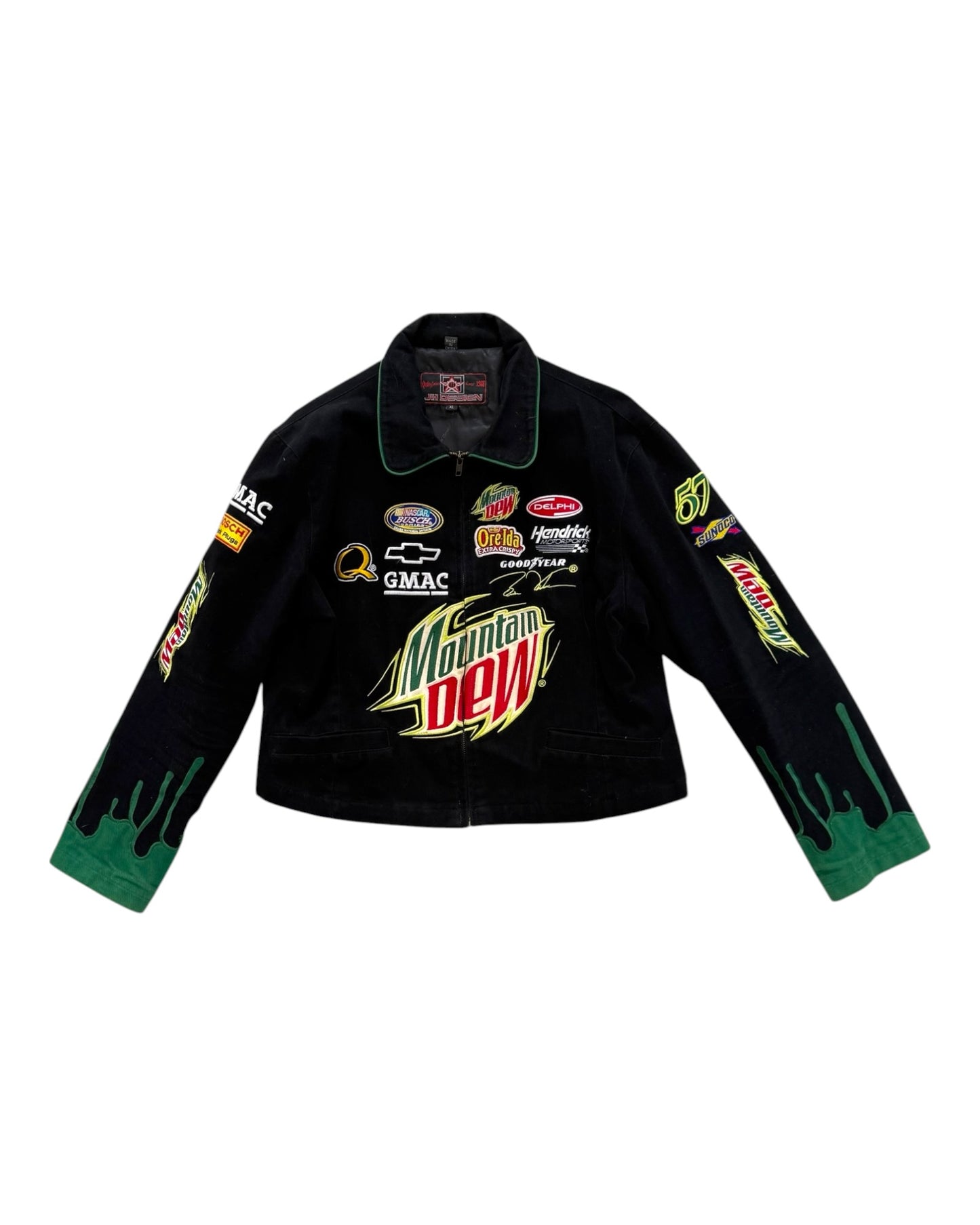 Vintage Mountain Dew Brian Vickers #57 Racing Jacket