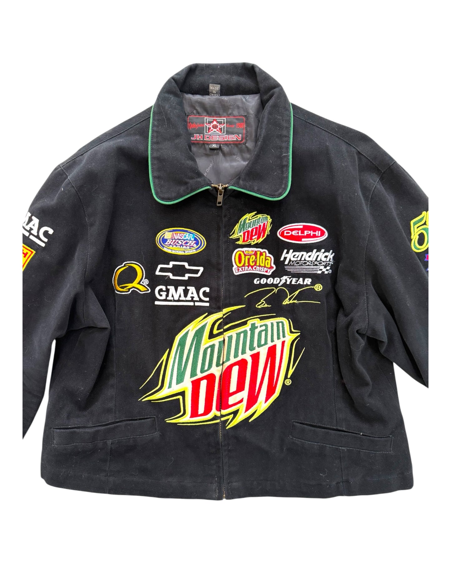 Vintage Mountain Dew Brian Vickers #57 Racing Jacket
