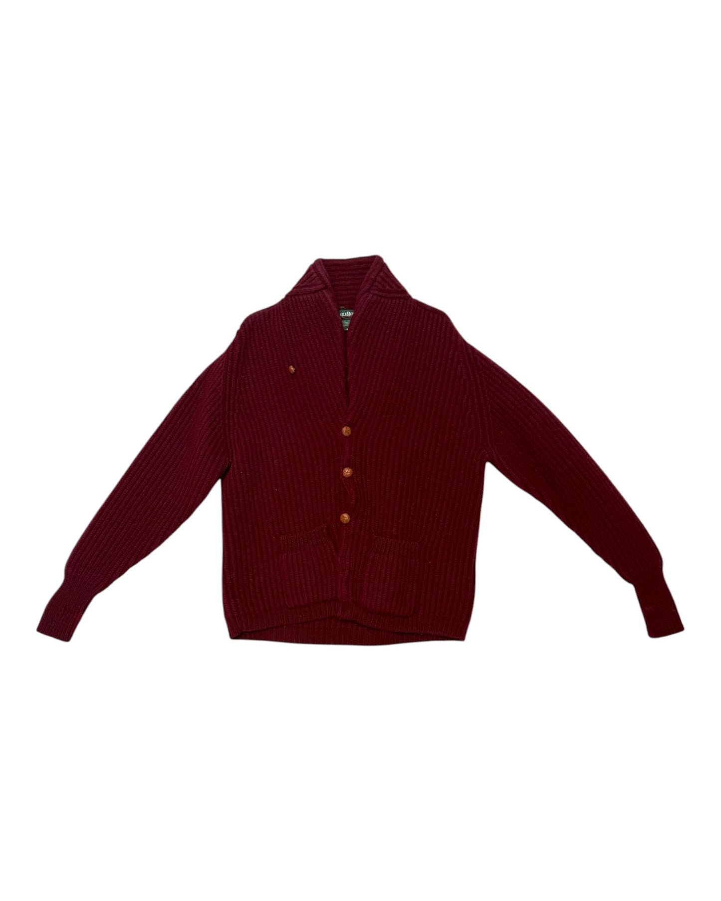 Vintage Saville Row Burgundy Wool Sweater
