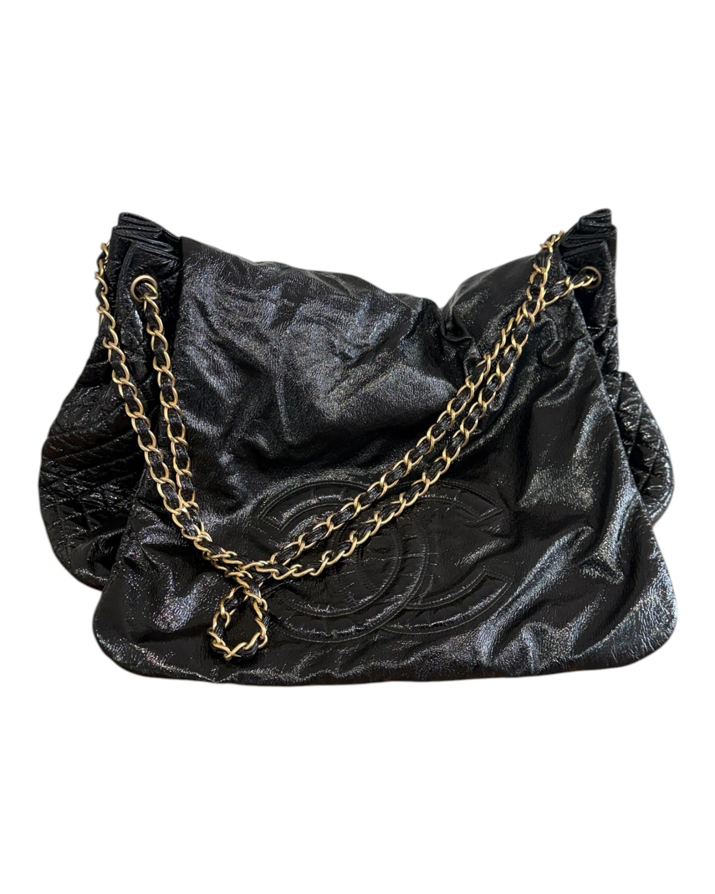 Vintage 2007 Chanel Rock and Chain Messenger Bag by Karl Lagerfeld
