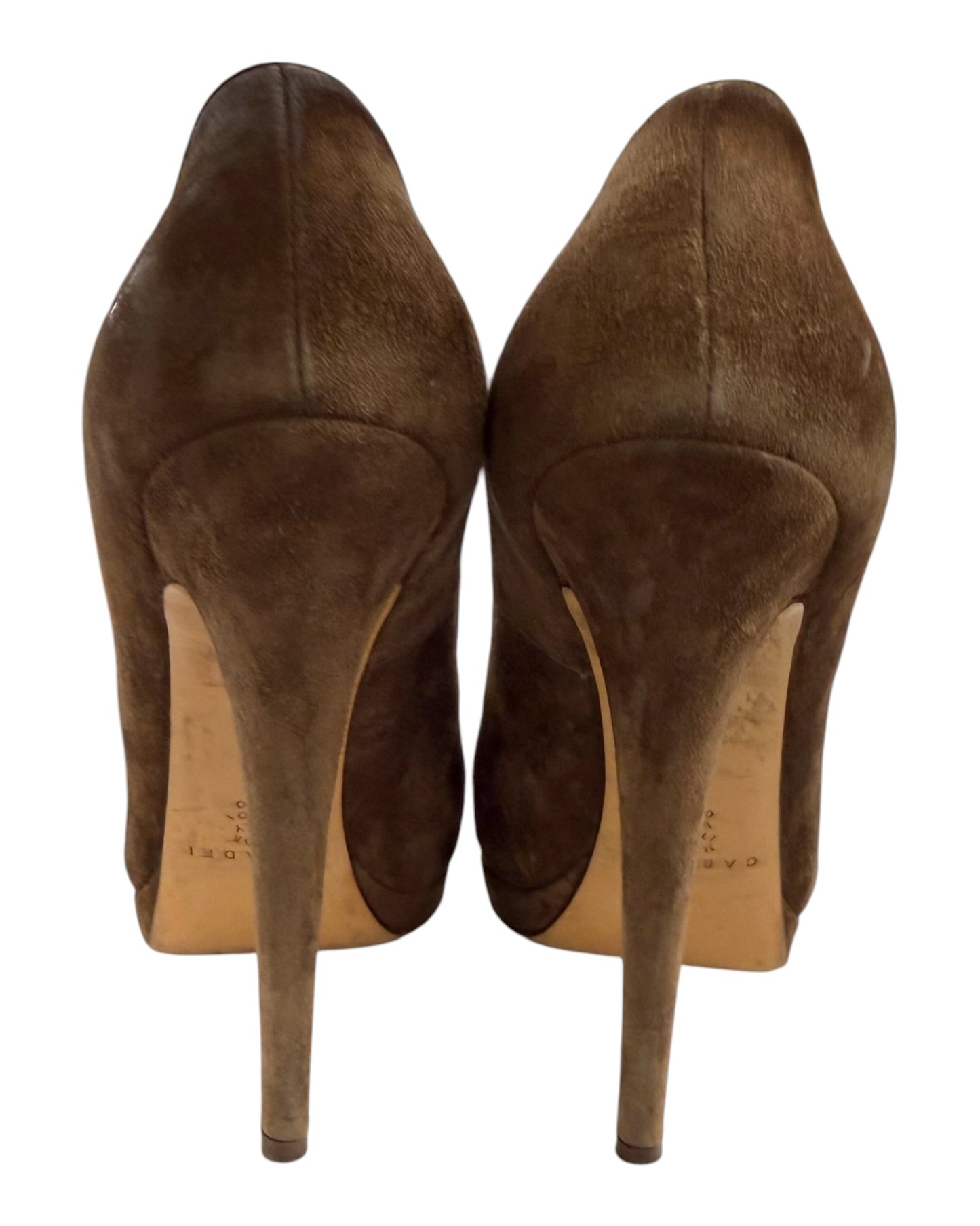 Vintage Casadei Brown Suede Pumps