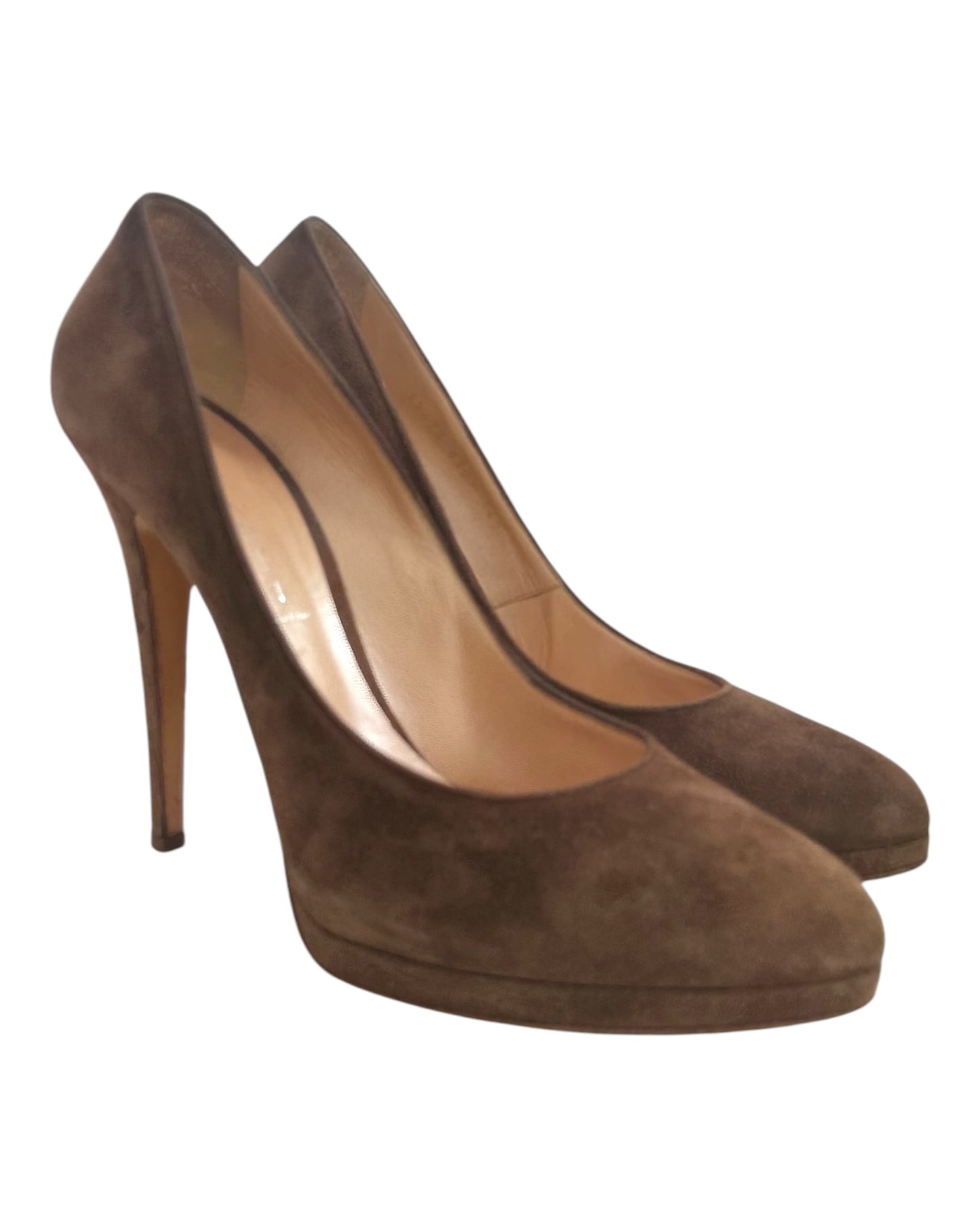 Vintage Casadei Brown Suede Pumps