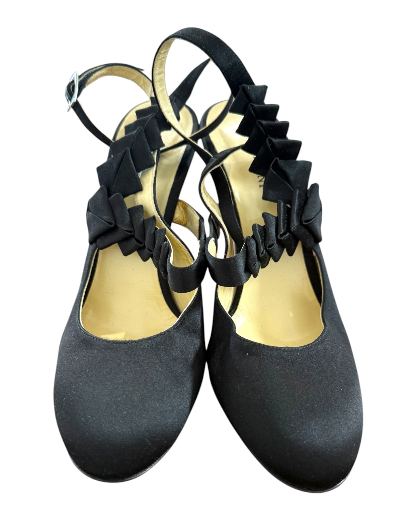 Pre-Loved Sarah Flint Black Satin Heels