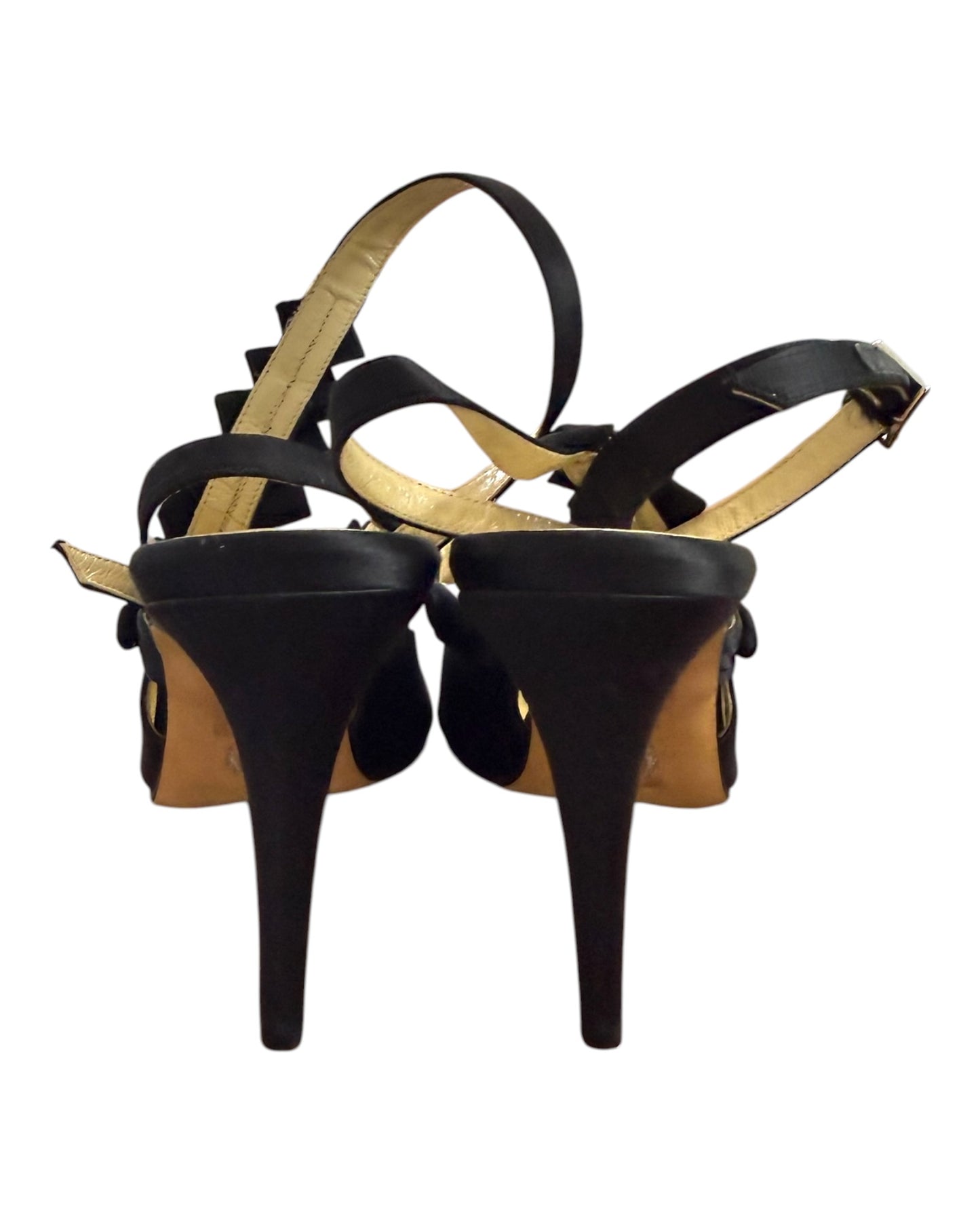 Pre-Loved Sarah Flint Black Satin Heels