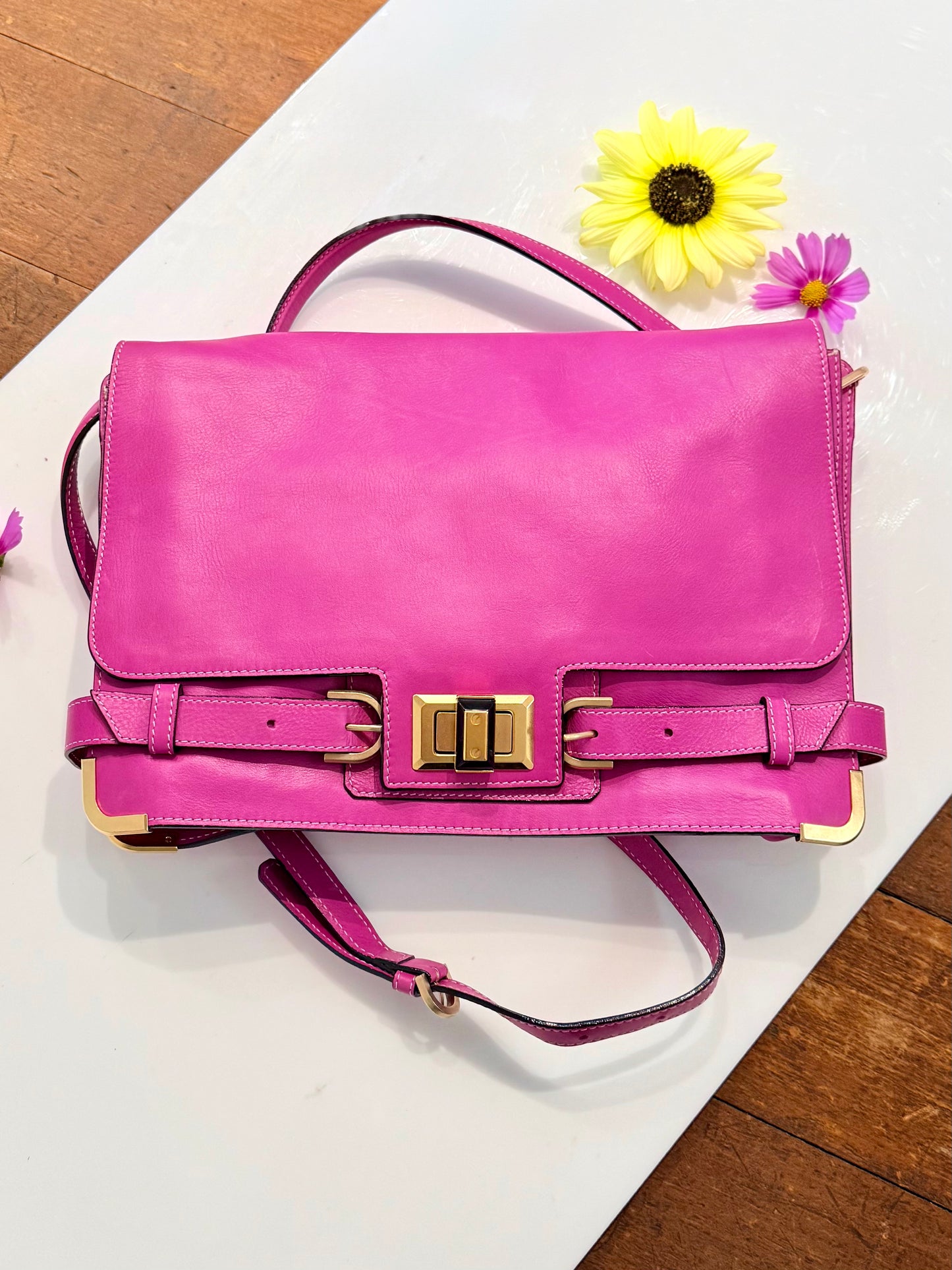 Pre-Loved Lanvin Pink Shoulder Bag