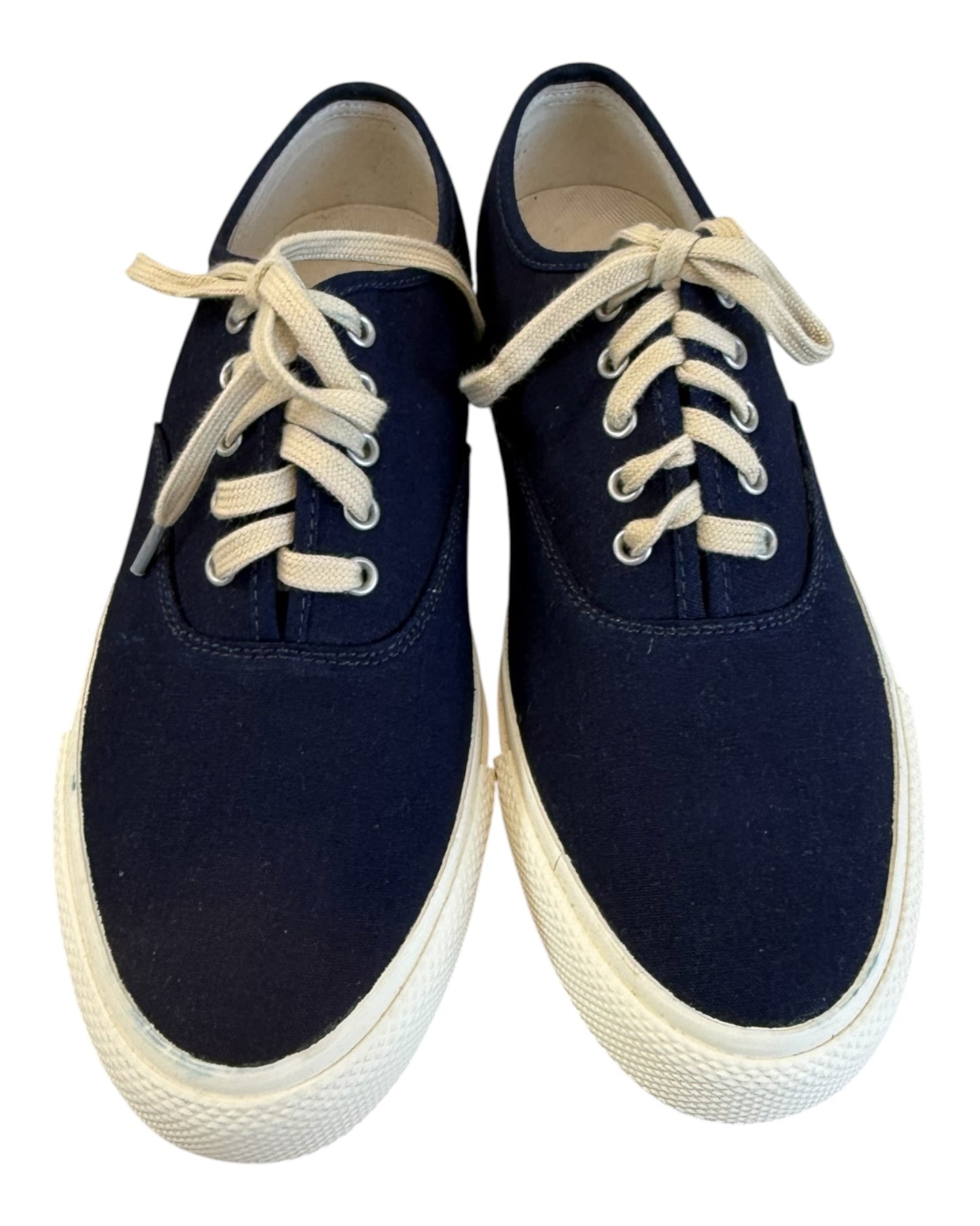 Pre-Loved Ralph Lauren RRL Navy Blue Canvas Sneakers