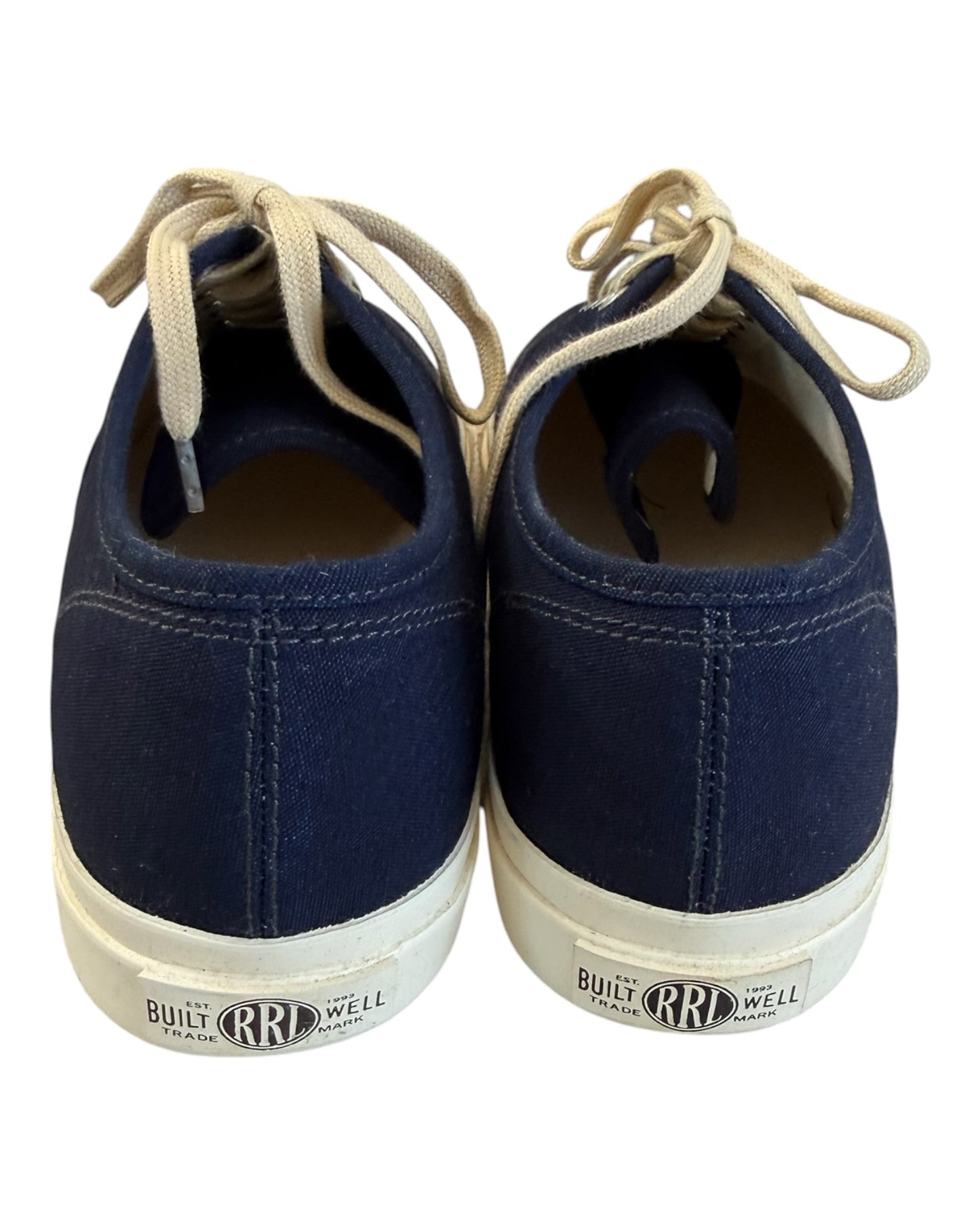 Pre-Loved Ralph Lauren RRL Navy Blue Canvas Sneakers