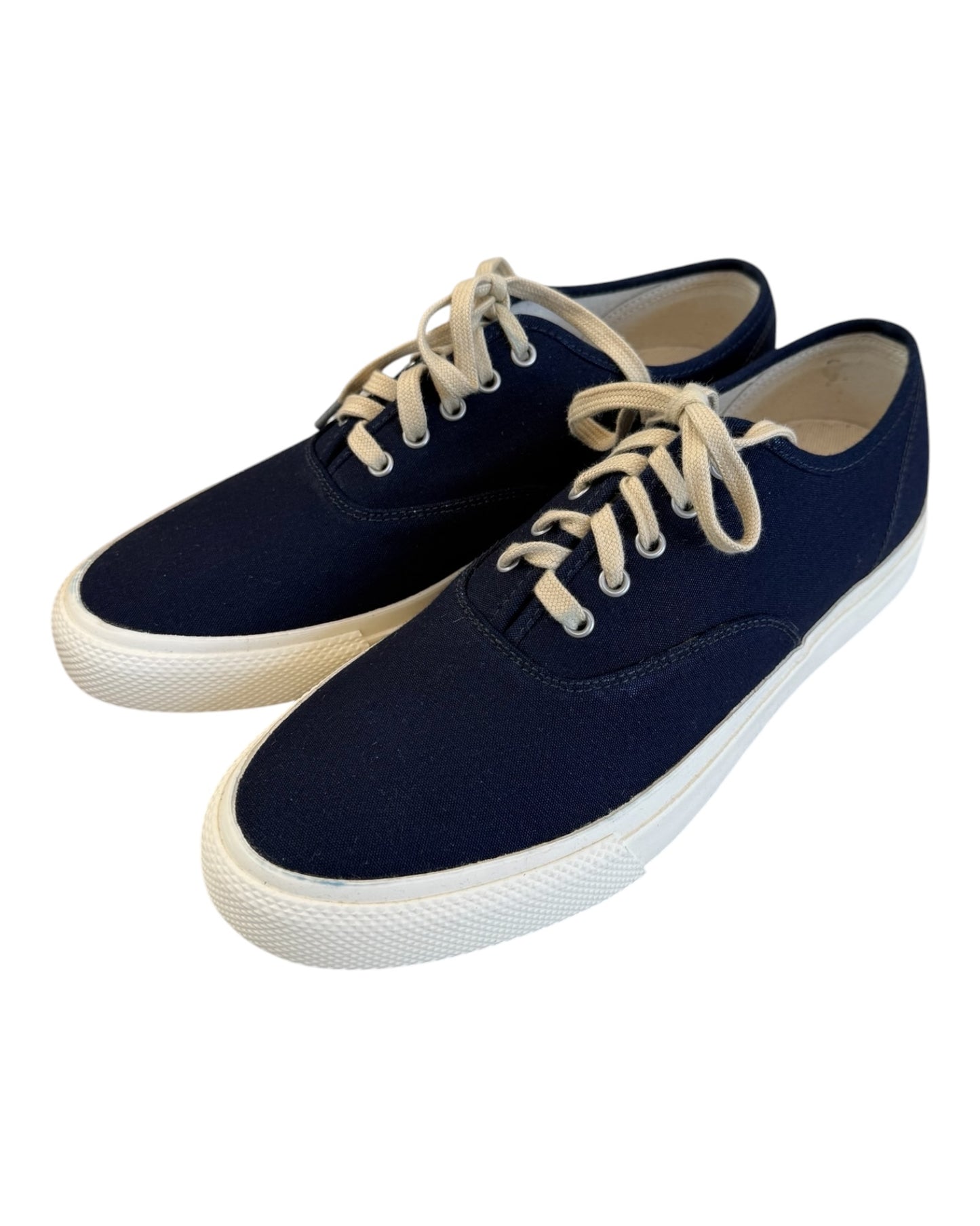 Pre-Loved Ralph Lauren RRL Navy Blue Canvas Sneakers