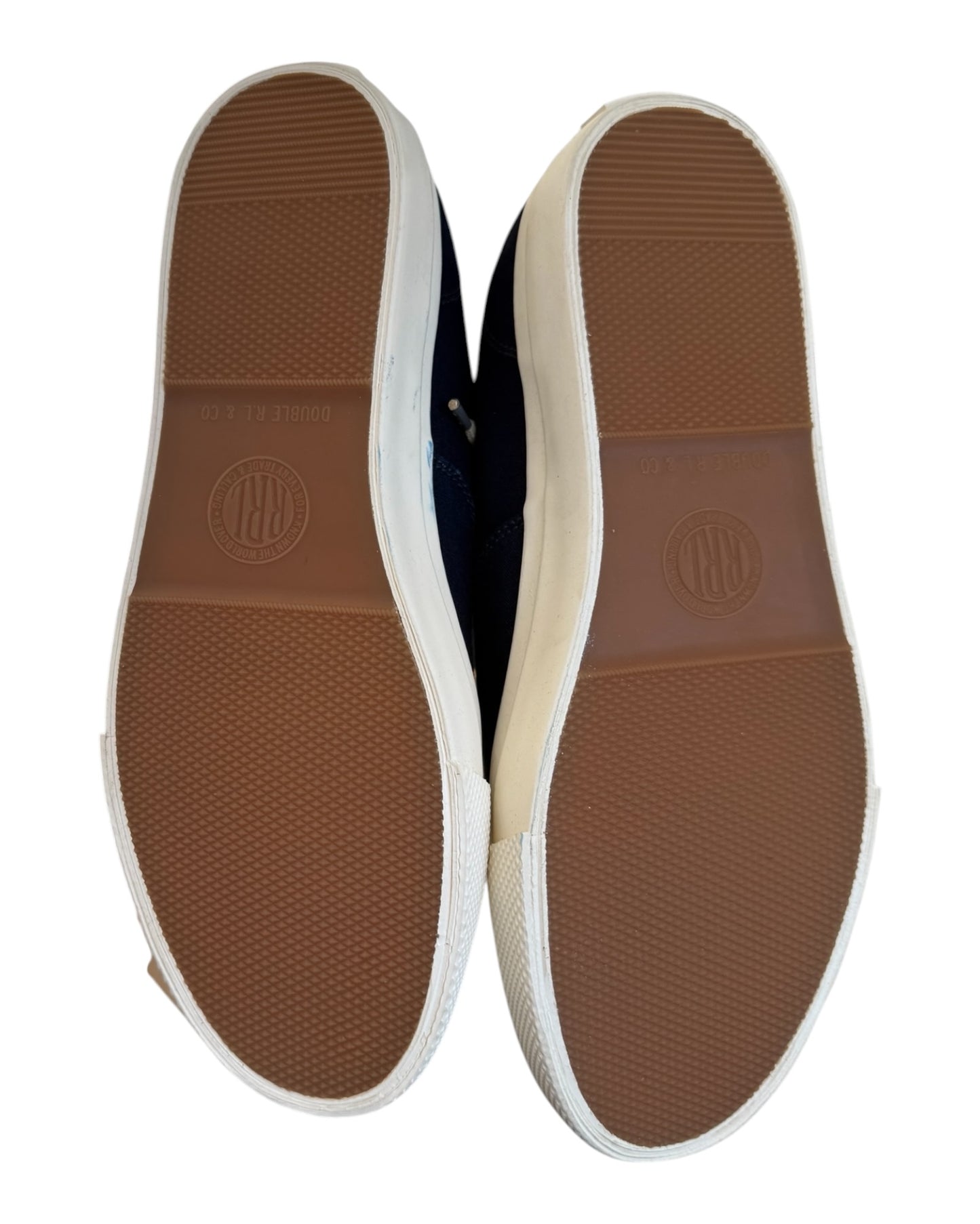 Pre-Loved Ralph Lauren RRL Navy Blue Canvas Sneakers