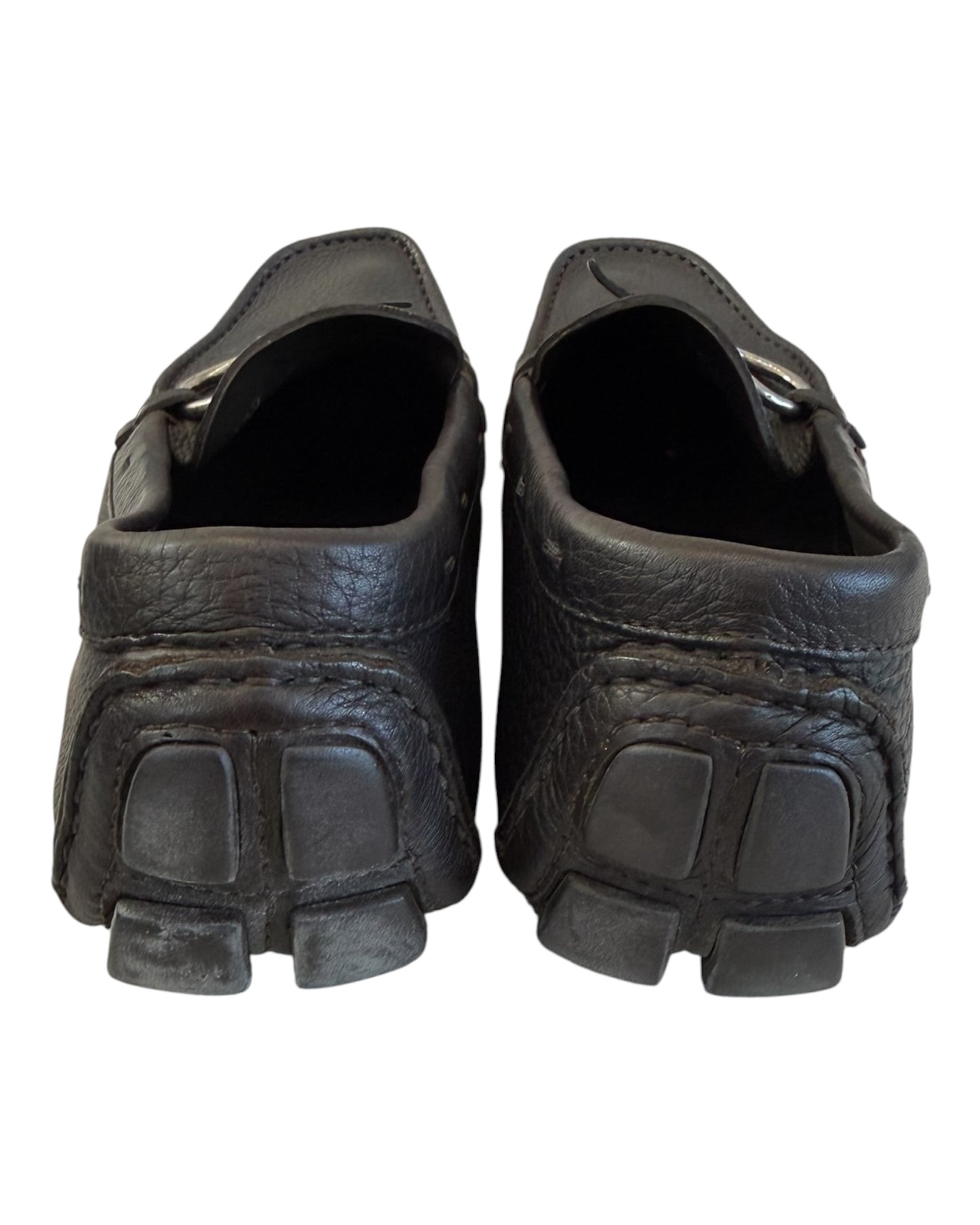 Pre-Loved Prada Black Leather Loafers