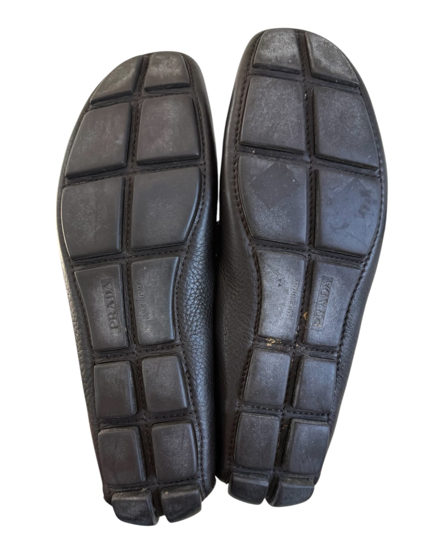 Pre-Loved Prada Black Leather Loafers