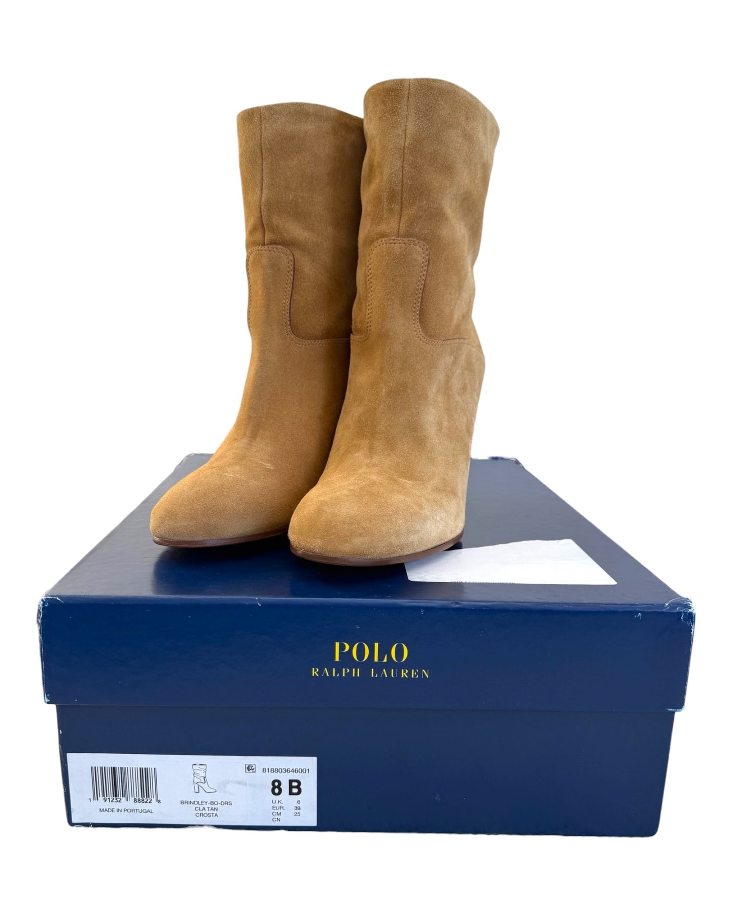 Pre-Loved POLO Ralph Lauren Brindley Suede Booties