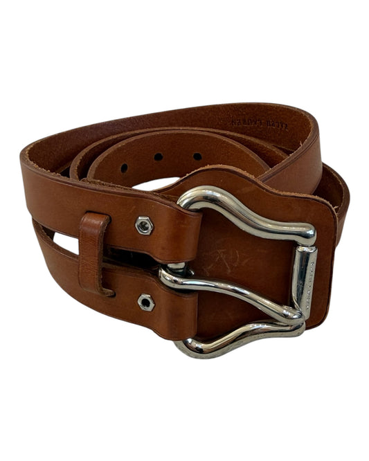 Rare Vintage Ralph Lauren Brown Leather Belt