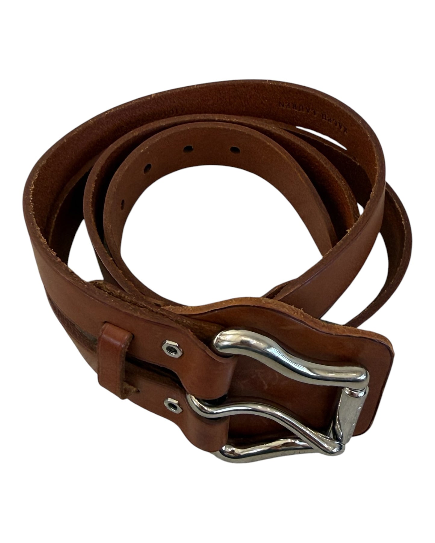 RARE Vintage Ralph Lauren Brown Leather Belt