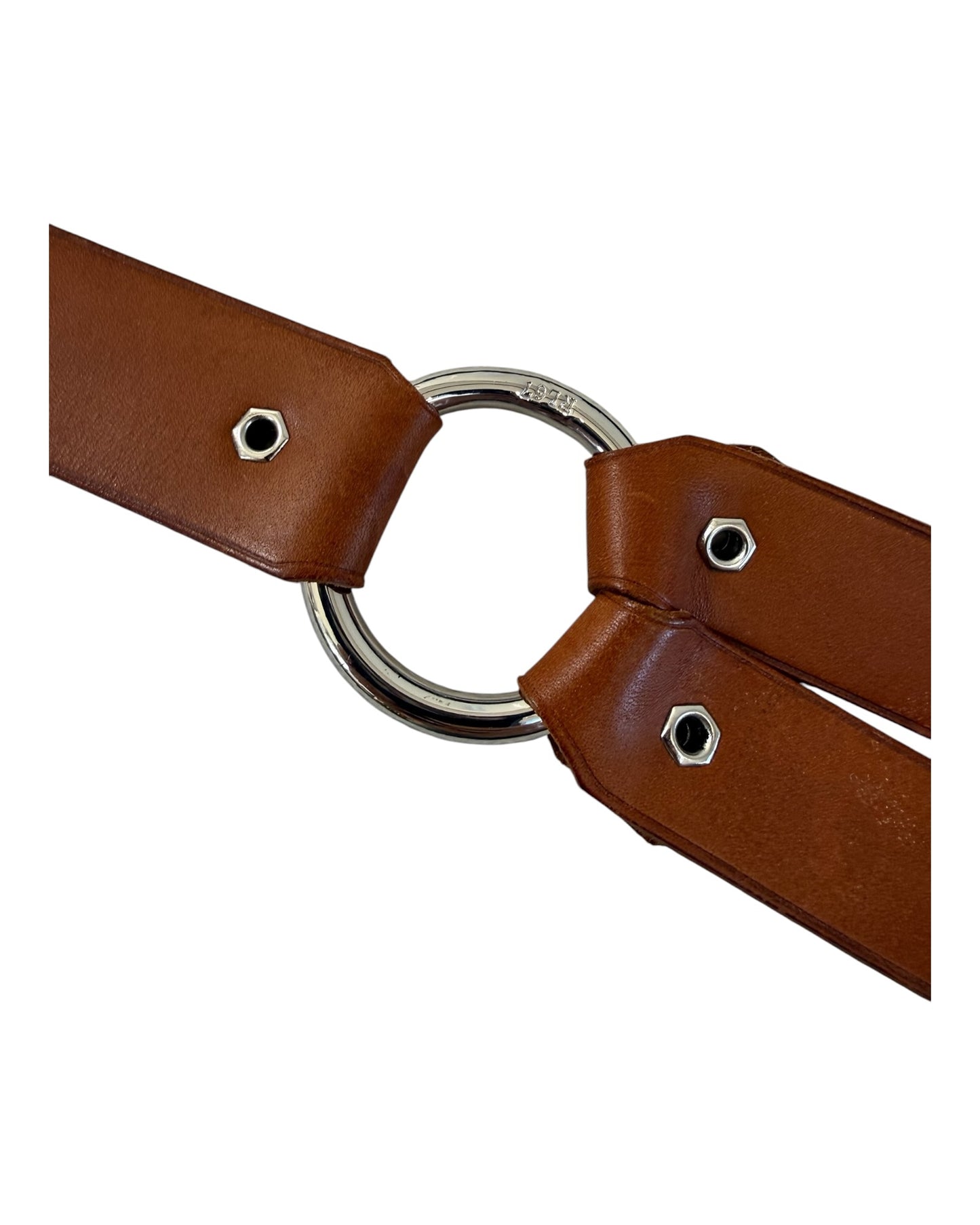 RARE Vintage Ralph Lauren Brown Leather Belt