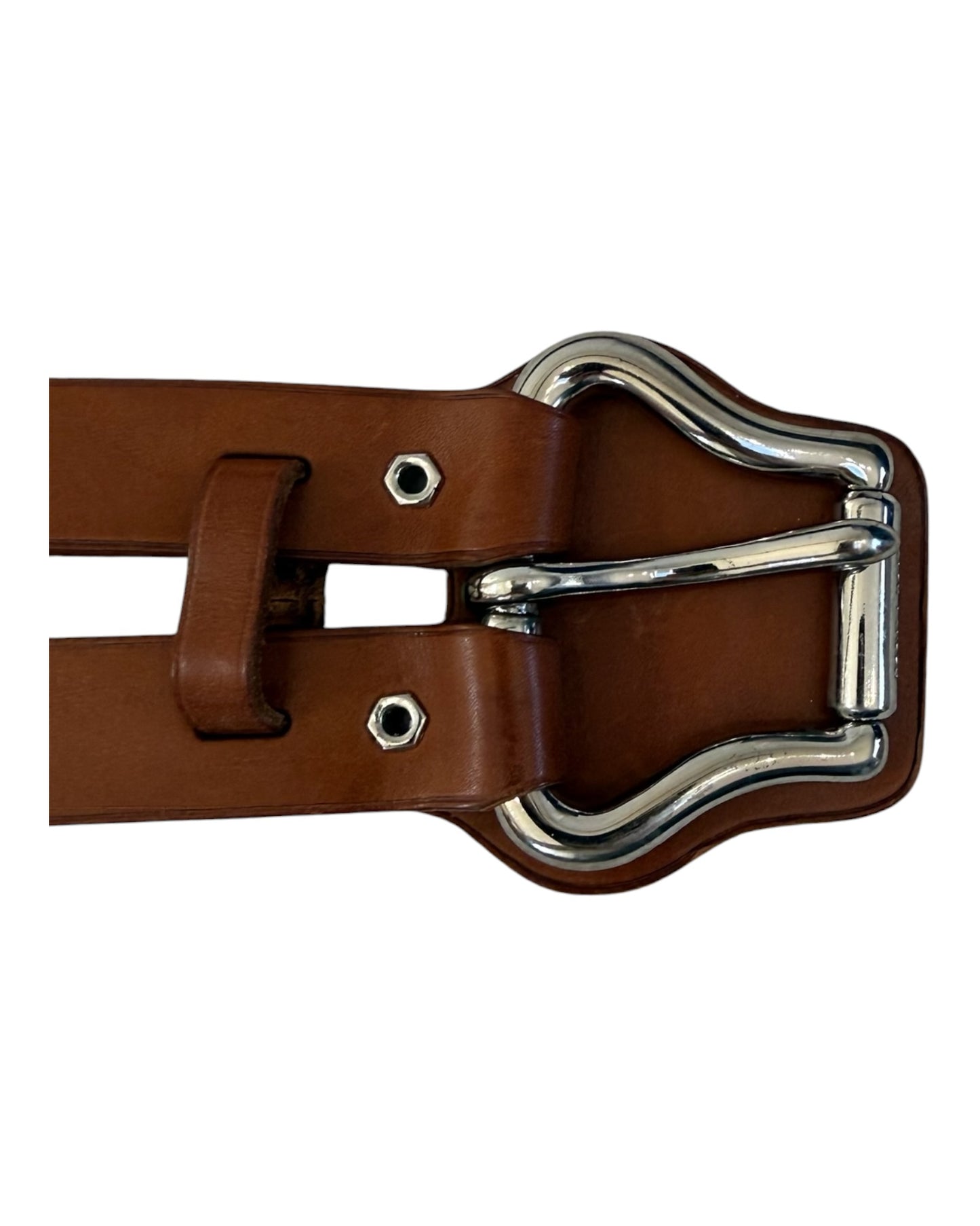RARE Vintage Ralph Lauren Brown Leather Belt