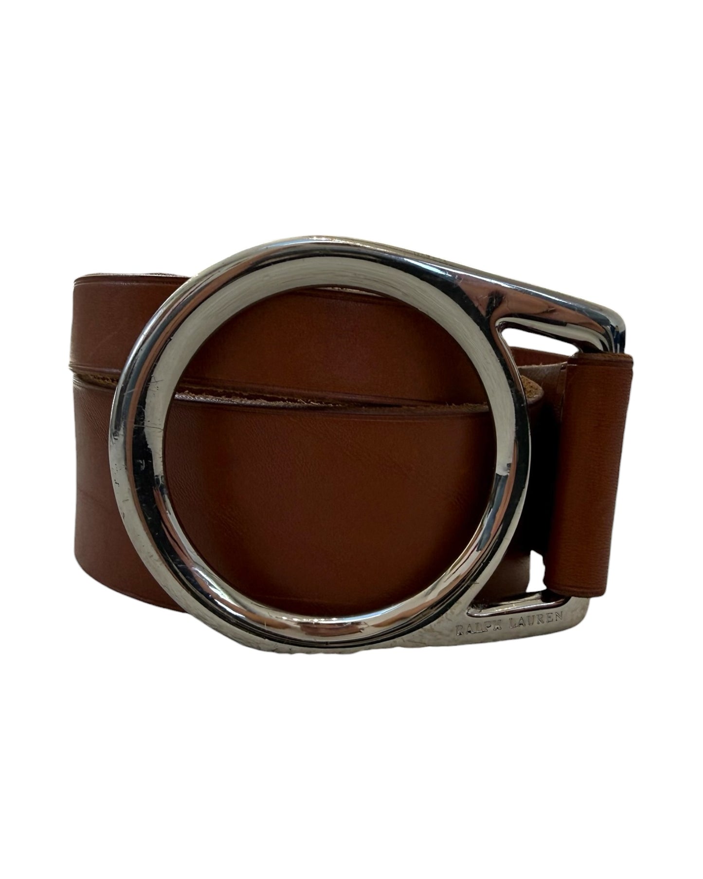Vintage Ralph Lauren Brown Leather Waist Belt