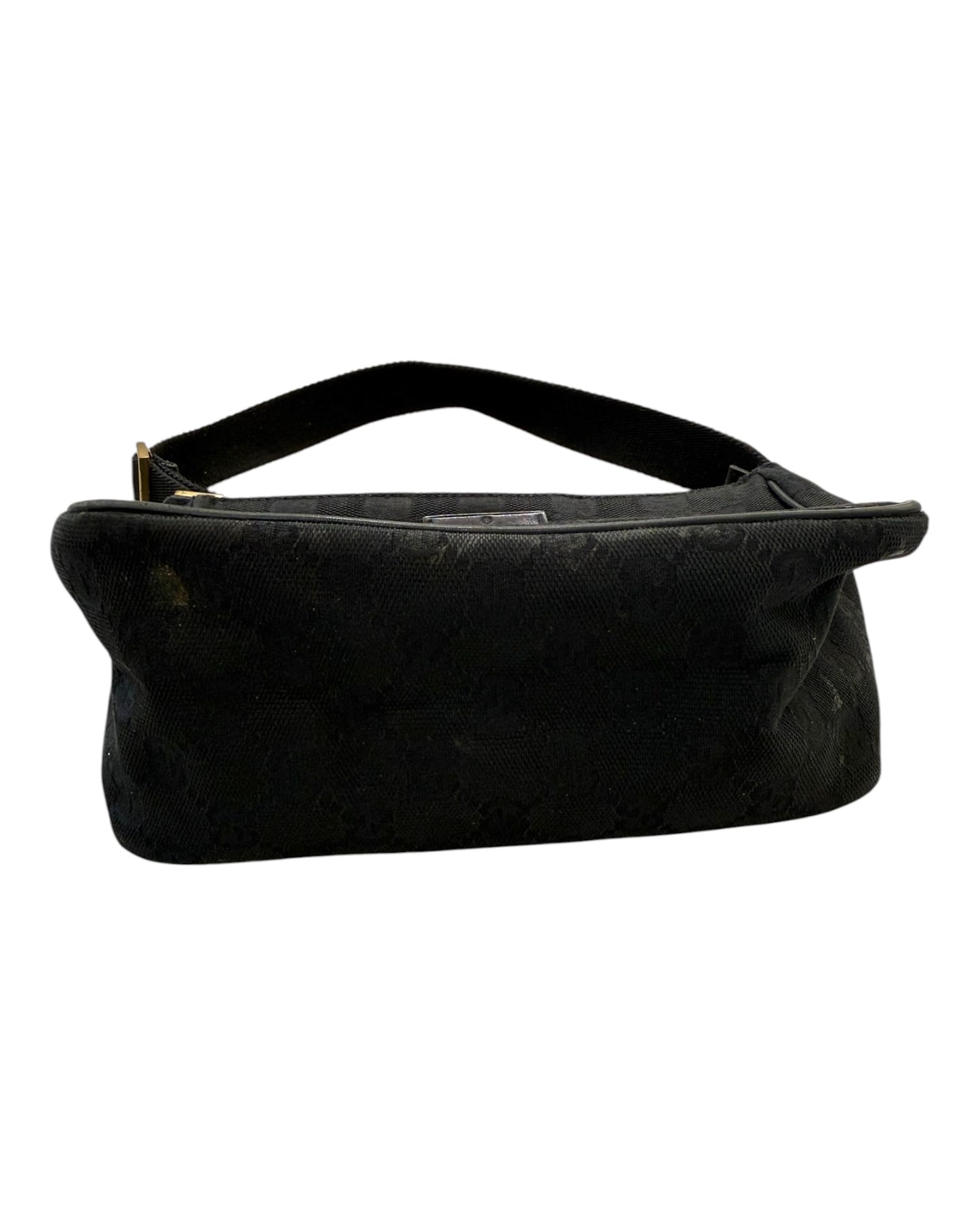 Vintage Gucci Black GG Pochette Shoulder Bag