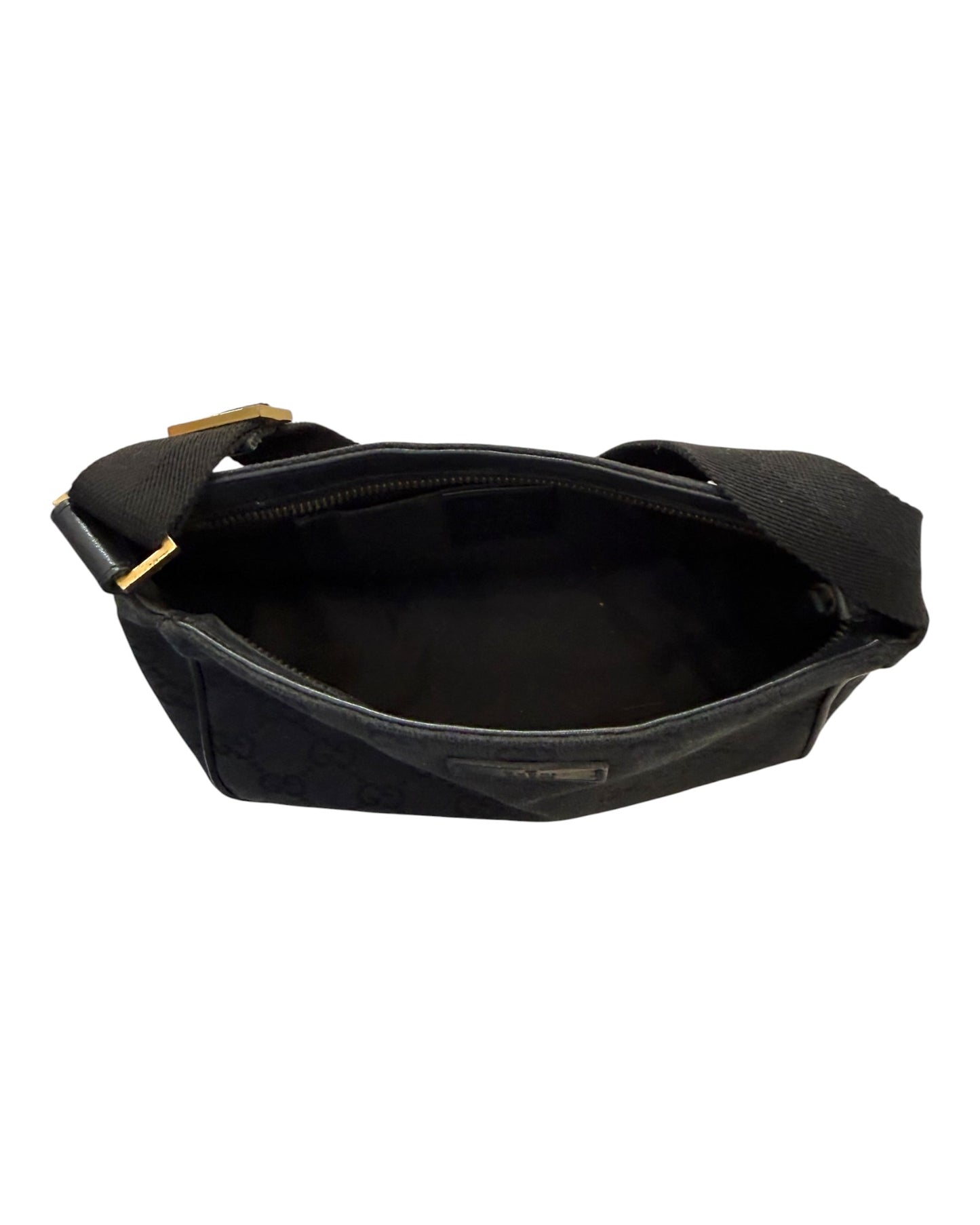 Vintage Gucci Black GG Pochette Shoulder Bag