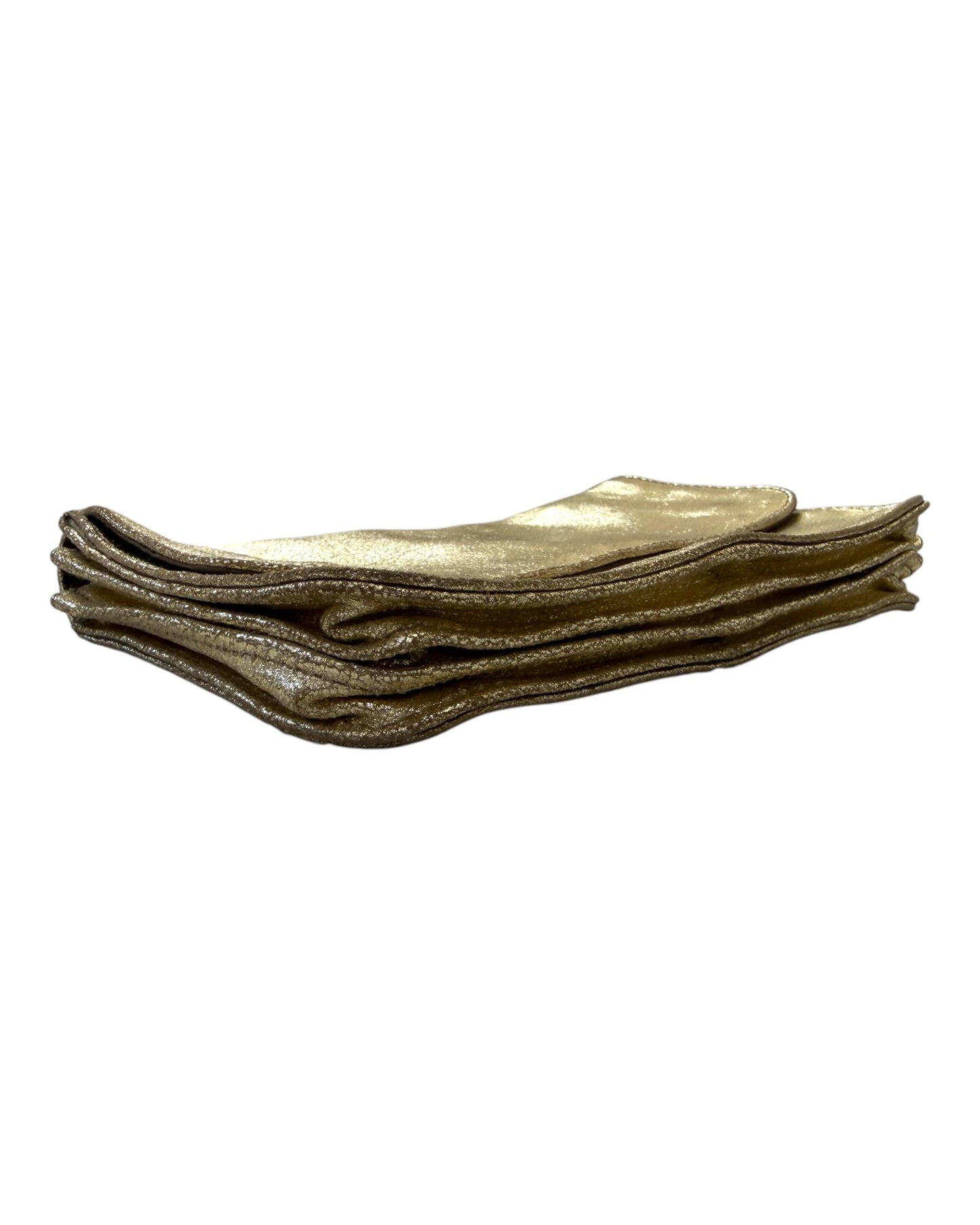 Pre-Loved Nana Ki Paris Dusted Gold Clutch