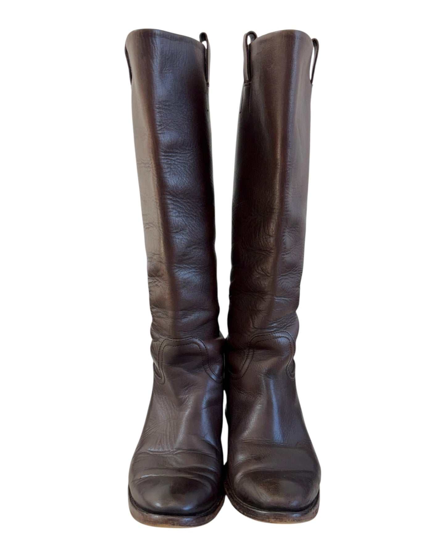 Vintage Ralph Lauren Purple Label Dark Brown Leather Riding Boots
