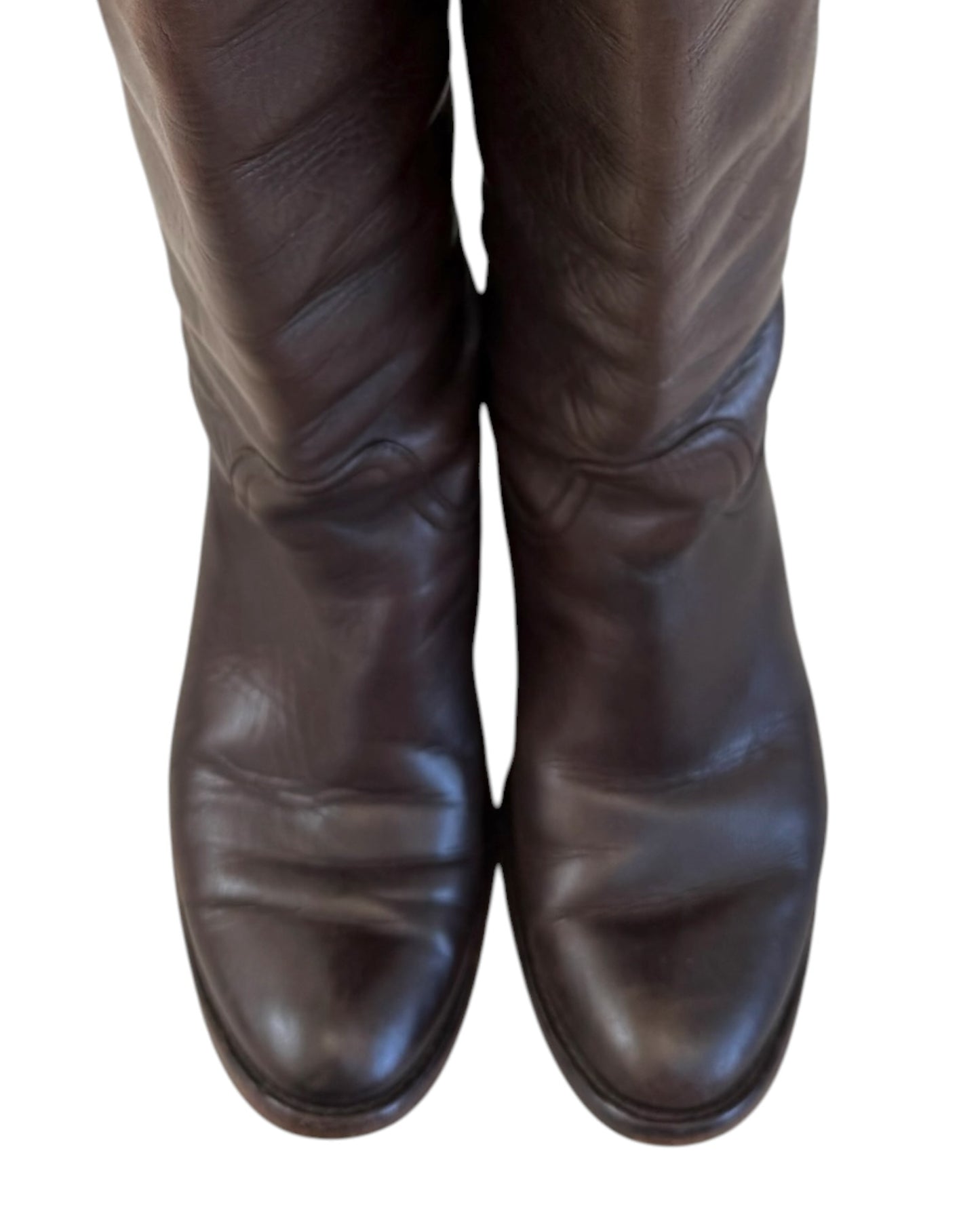 Vintage Ralph Lauren Purple Label Dark Brown Leather Riding Boots