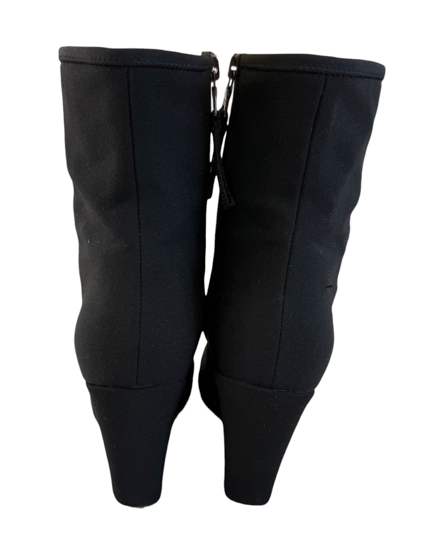 Pre-Loved Prada Sport Black Nylon Wedge Booties