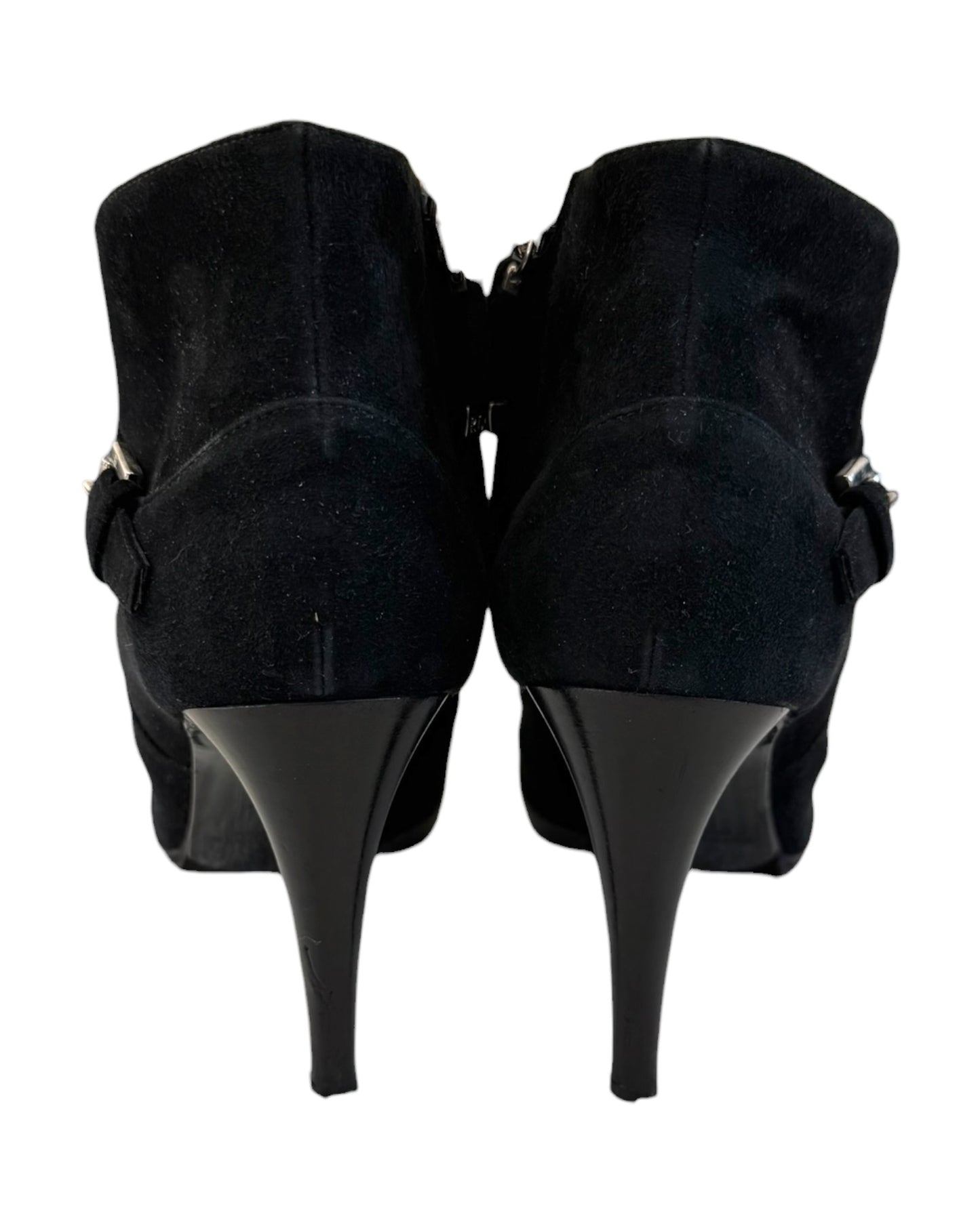 Pre-Loved Ralph Lauren Collection Purple Label Black Suede Booties