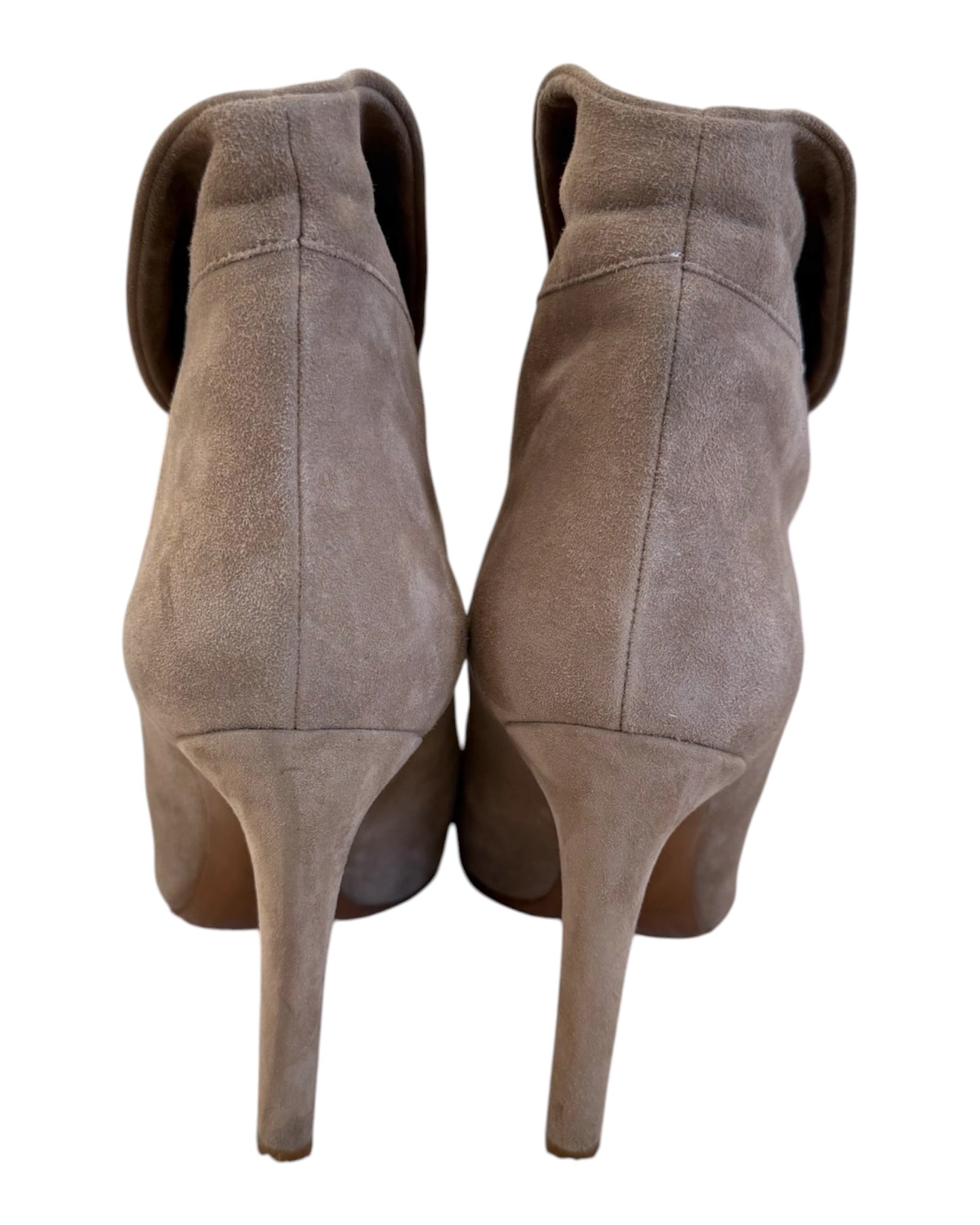 Pre-Loved Ralph Lauren Purple Label Grey Suede Torrance Booties
