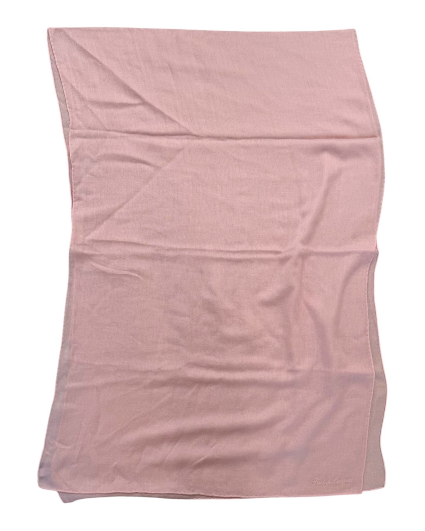 Vintage Ralph Lauren Purple Label Pink Cashmere Shawl