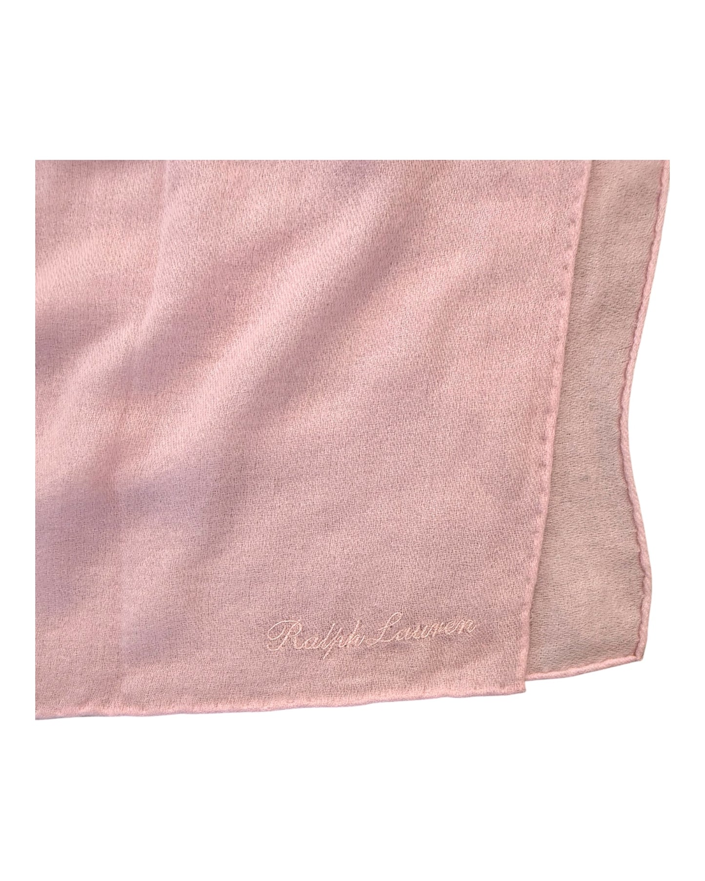 Vintage Ralph Lauren Purple Label Pink Cashmere Shawl