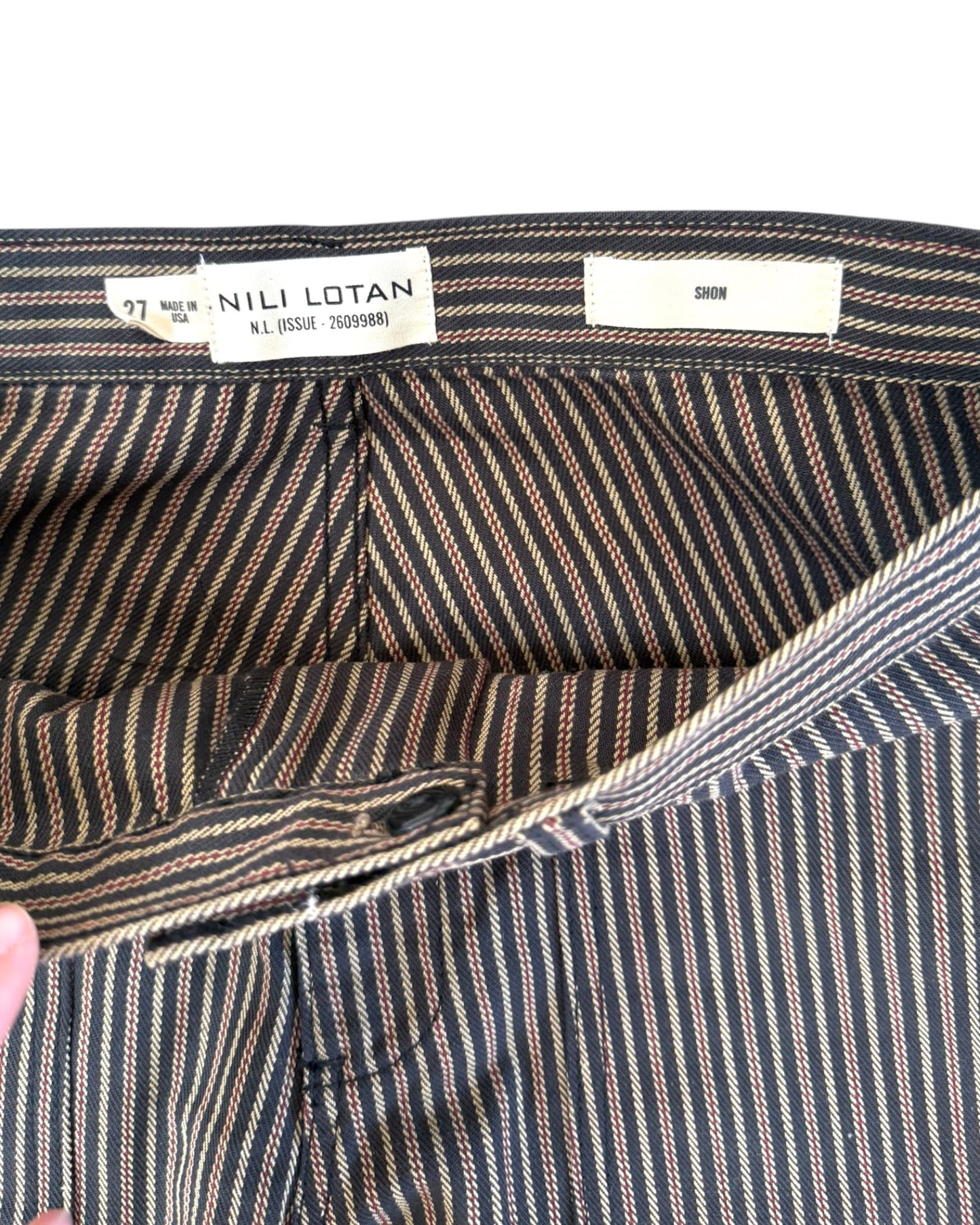 Pre-Loved Nili Lotan Striped Balloon Trousers