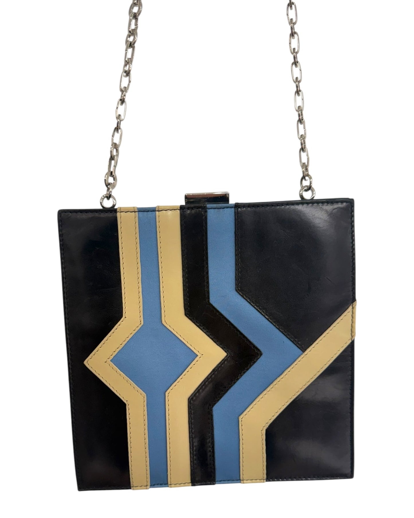 Vintage Cynthia Rowley Leather Clasp Bag