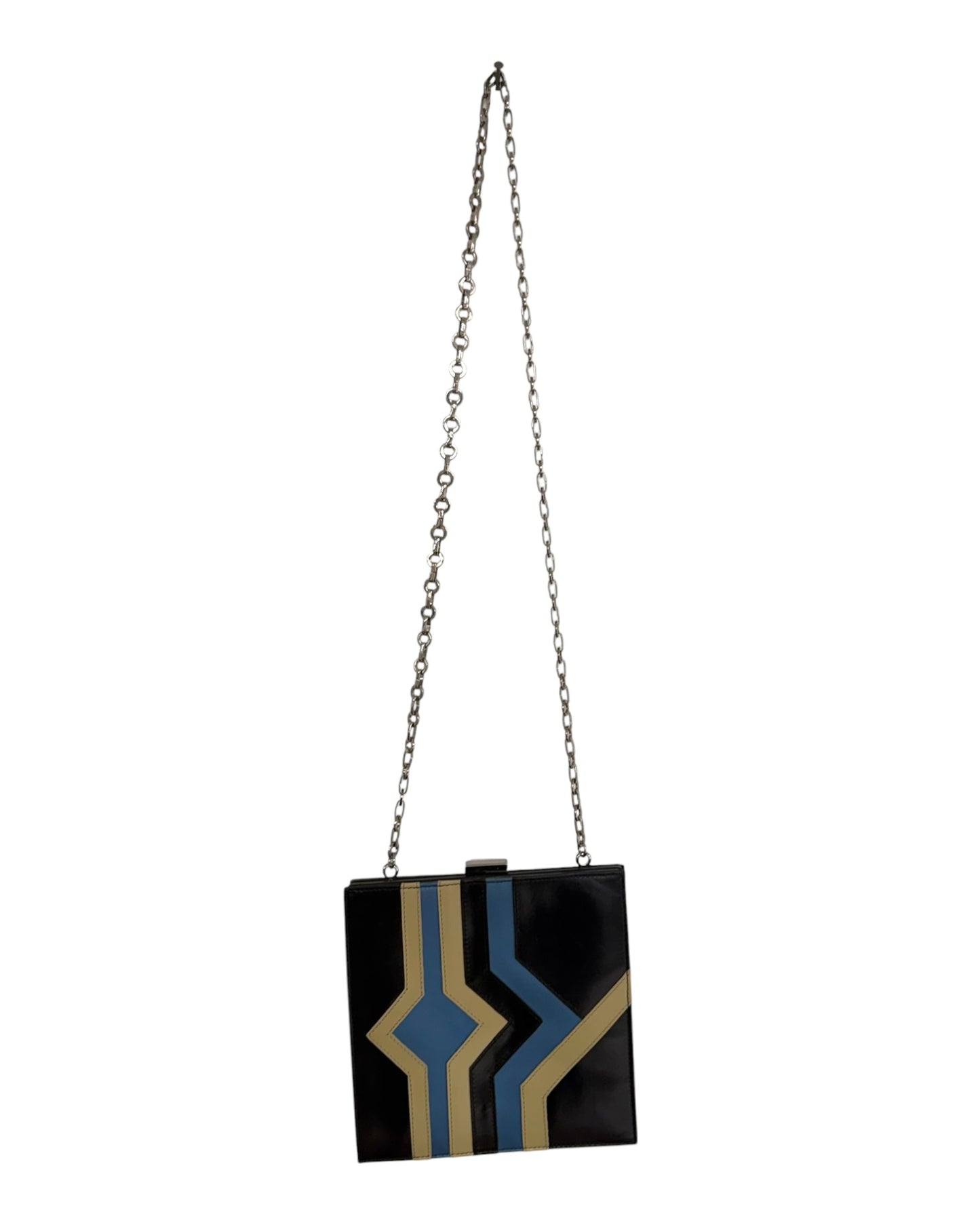 Vintage Cynthia Rowley Leather Clasp Bag