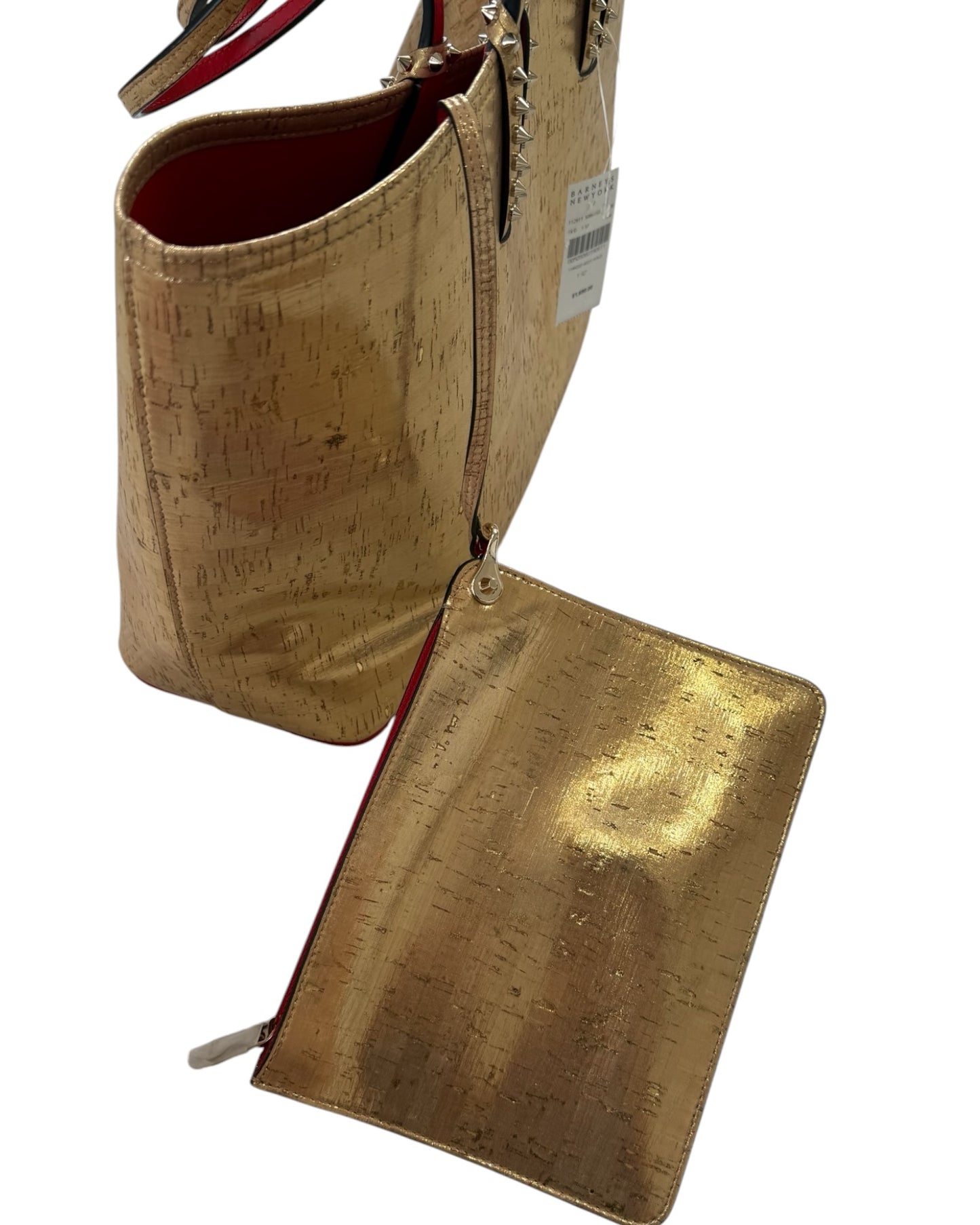 Pre-Loved Christian Louboutin Cabata Cork Bag
