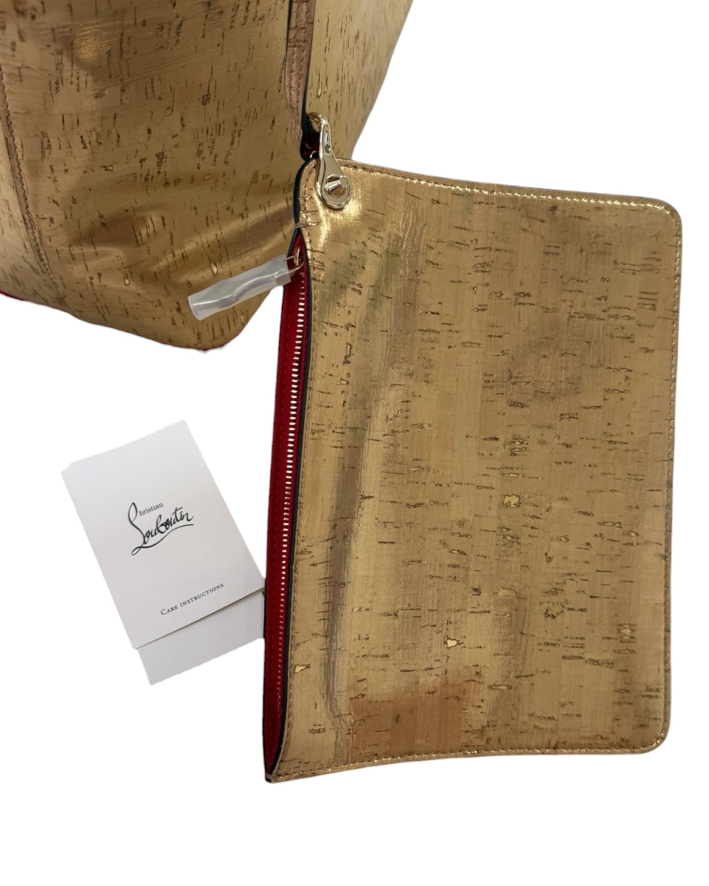 Pre-Loved Christian Louboutin Cabata Cork Bag