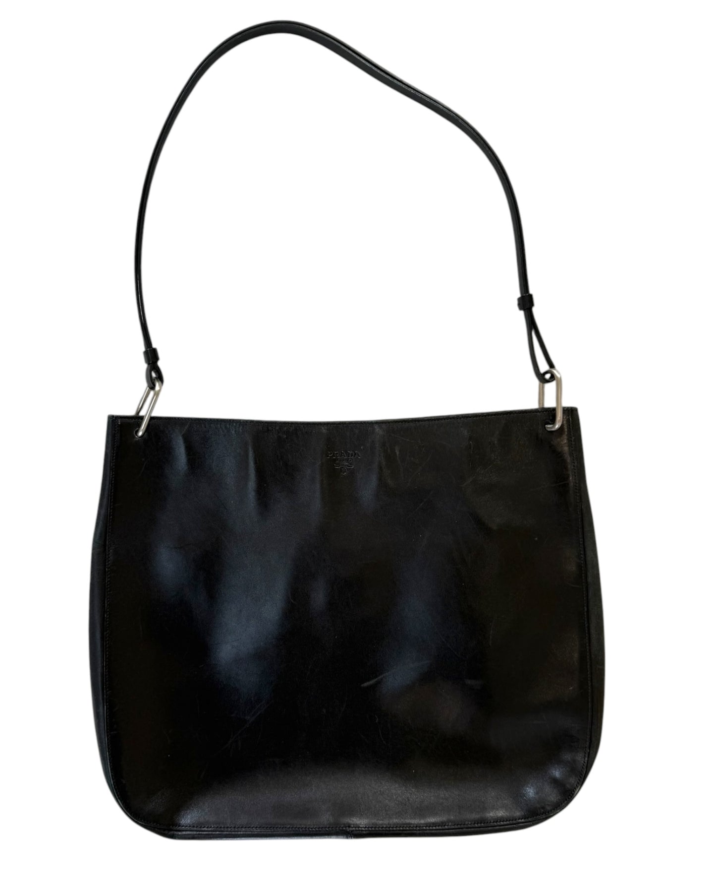 Vintage Prada Black Leather Bag