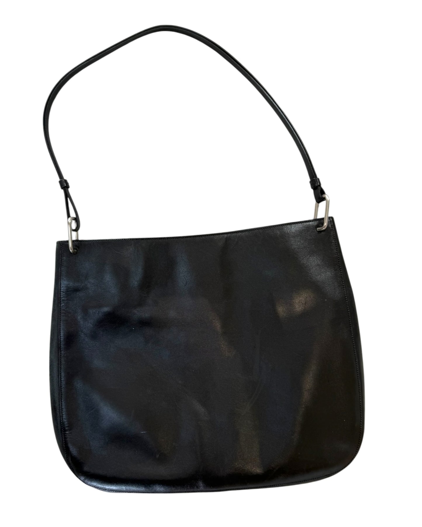Vintage Prada Black Leather Bag