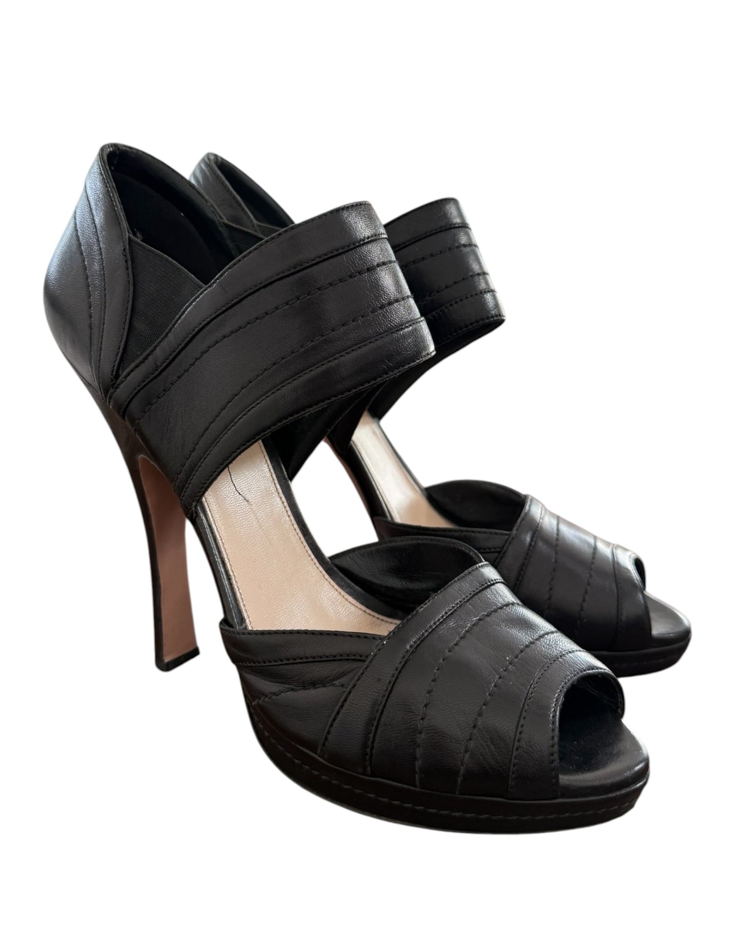 Pre-Loved Prada Nappa Nero Heels