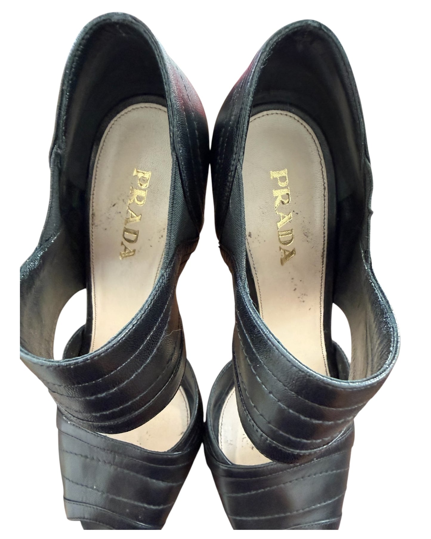 Pre-Loved Prada Nappa Nero Heels