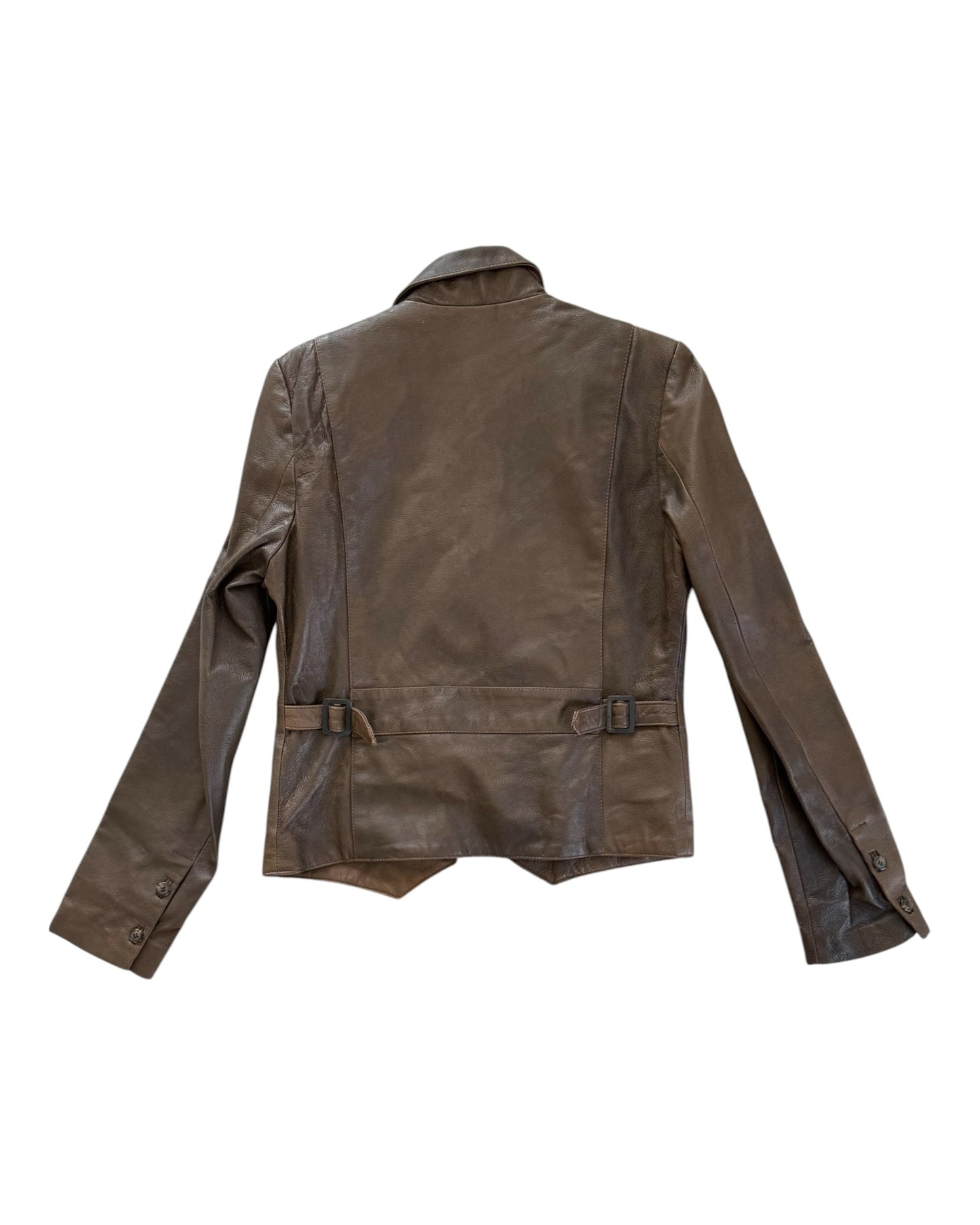Vintage Wrangler Brown Leather Blazer