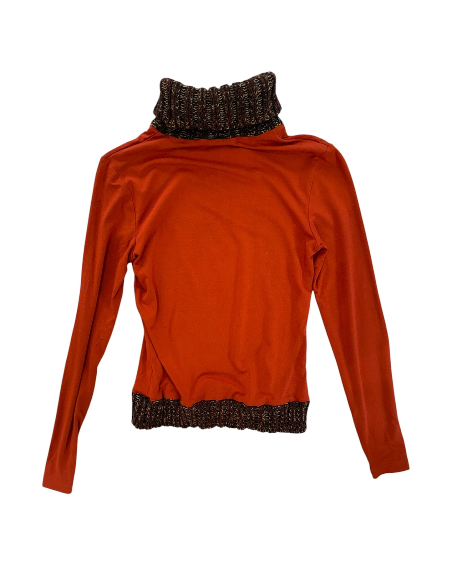 Vintage D&G Orange Knit Turtleneck Top