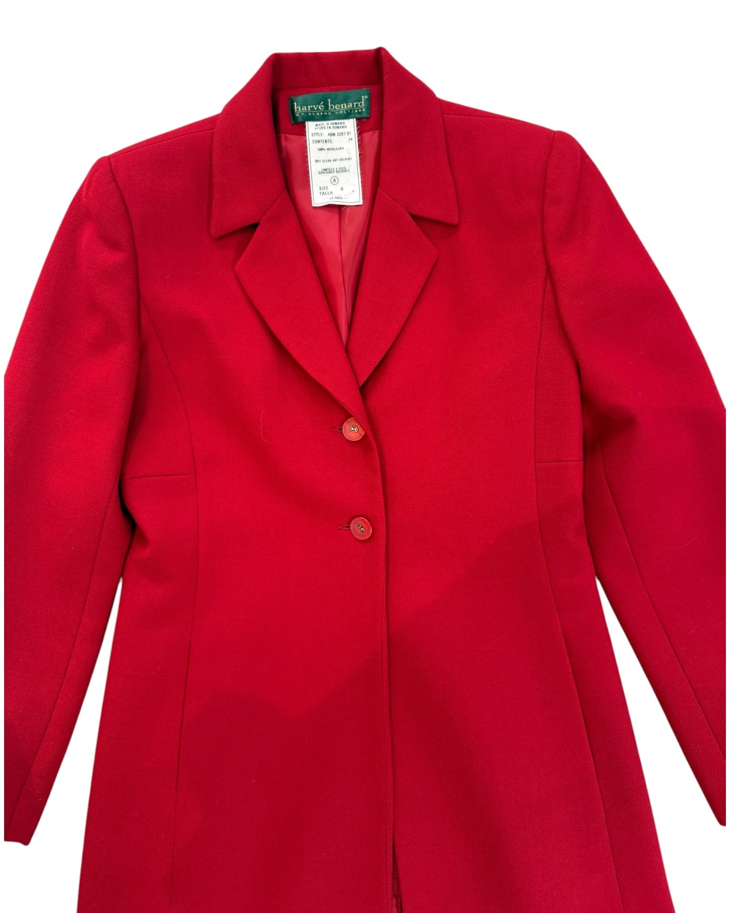 VIntage Harvé Benard Red Coat