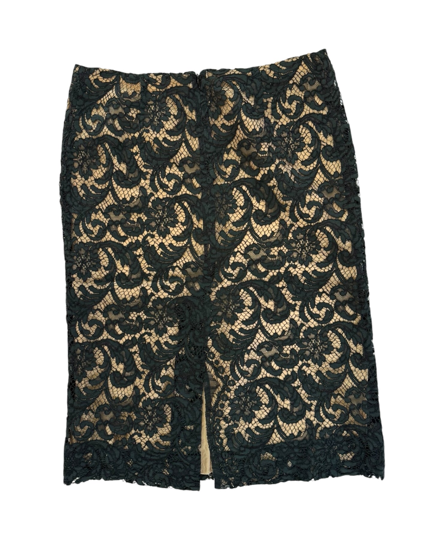 Vintage Prada Black Lace Overlay Skirt