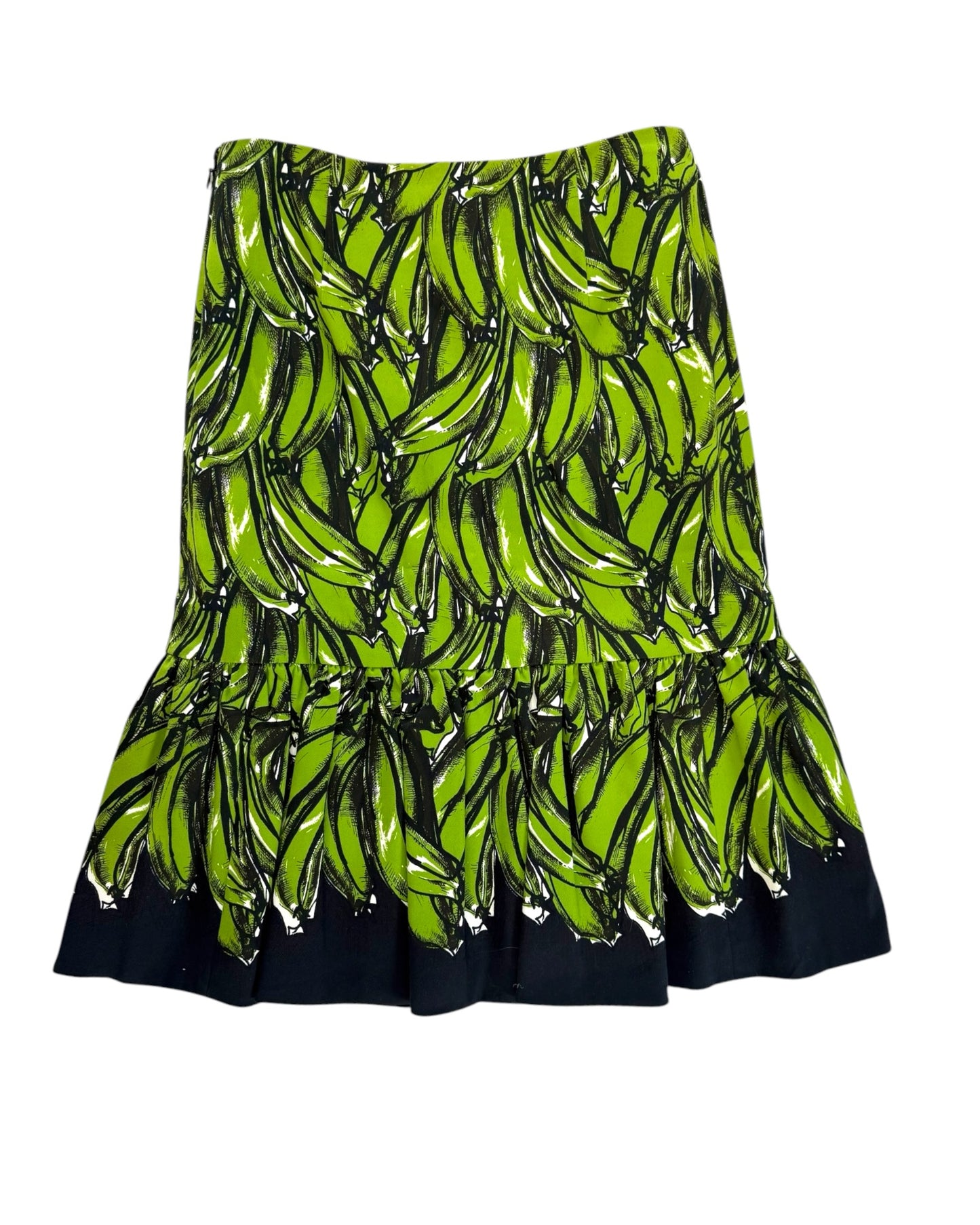 Vintage Prada Green Banana Skirt