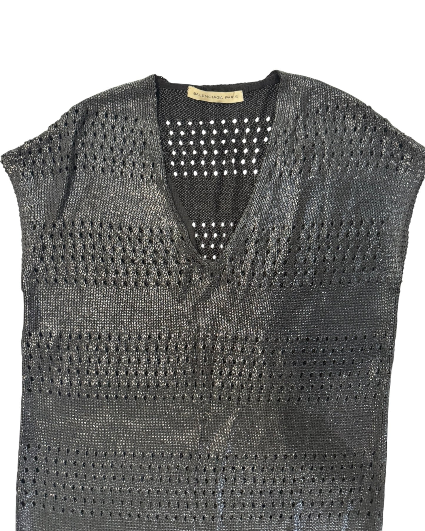Vintage Balenciaga Black Knit Dress