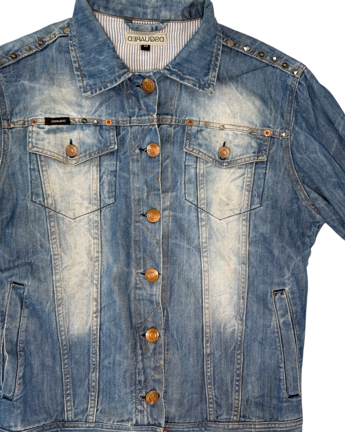 Vintage DSquared2 Studded Denim Jacket
